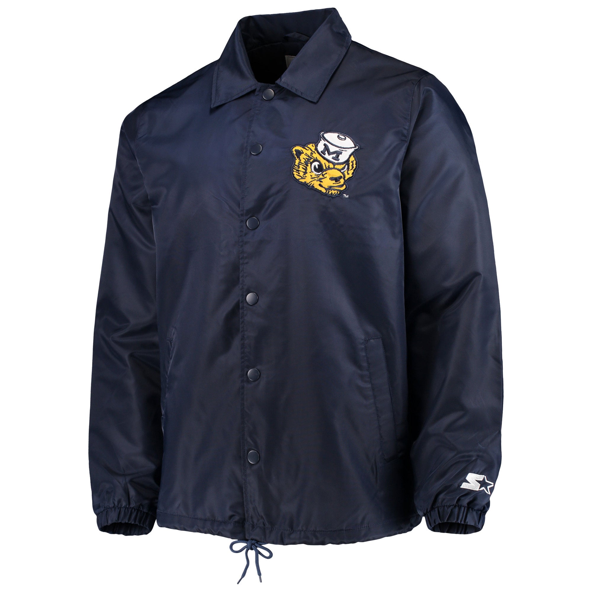 Men's Starter Navy Michigan Wolverines The General Coach's Full