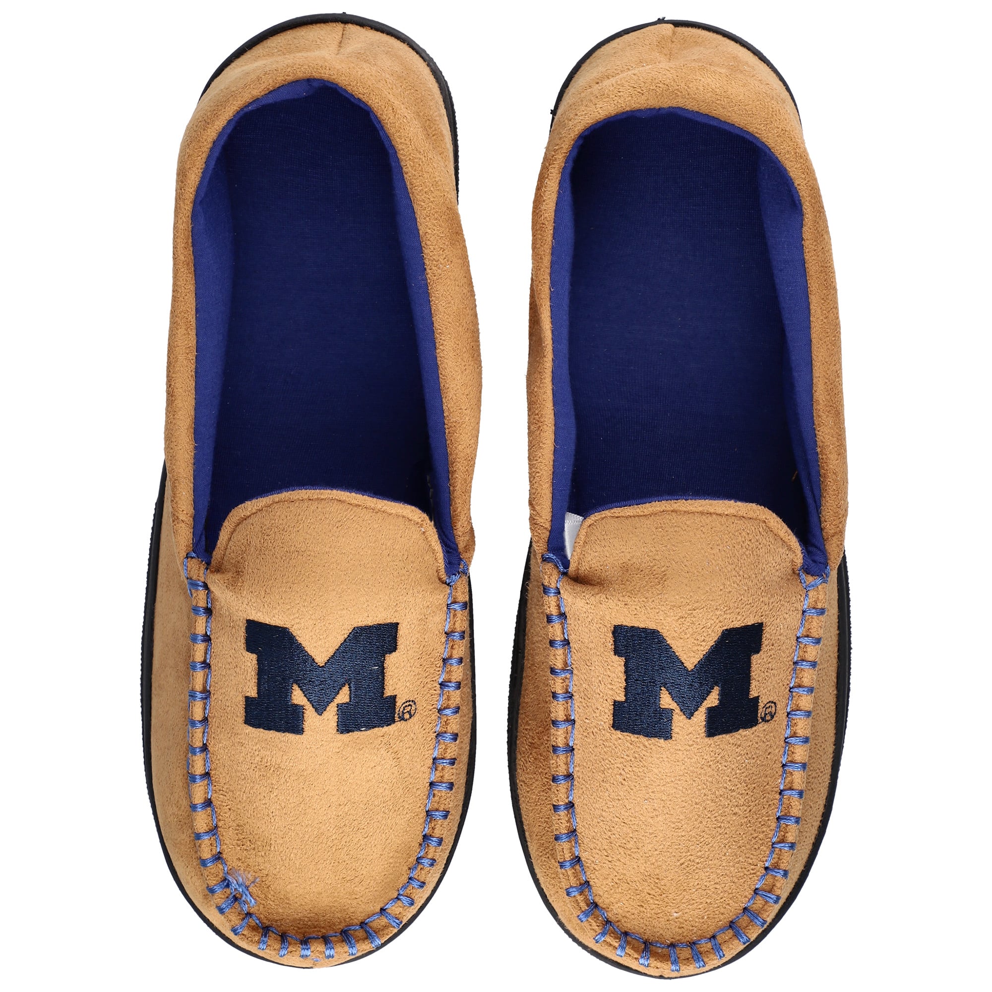 Chaussons mocassins ZooZatz Michigan Wolverines pour hommes