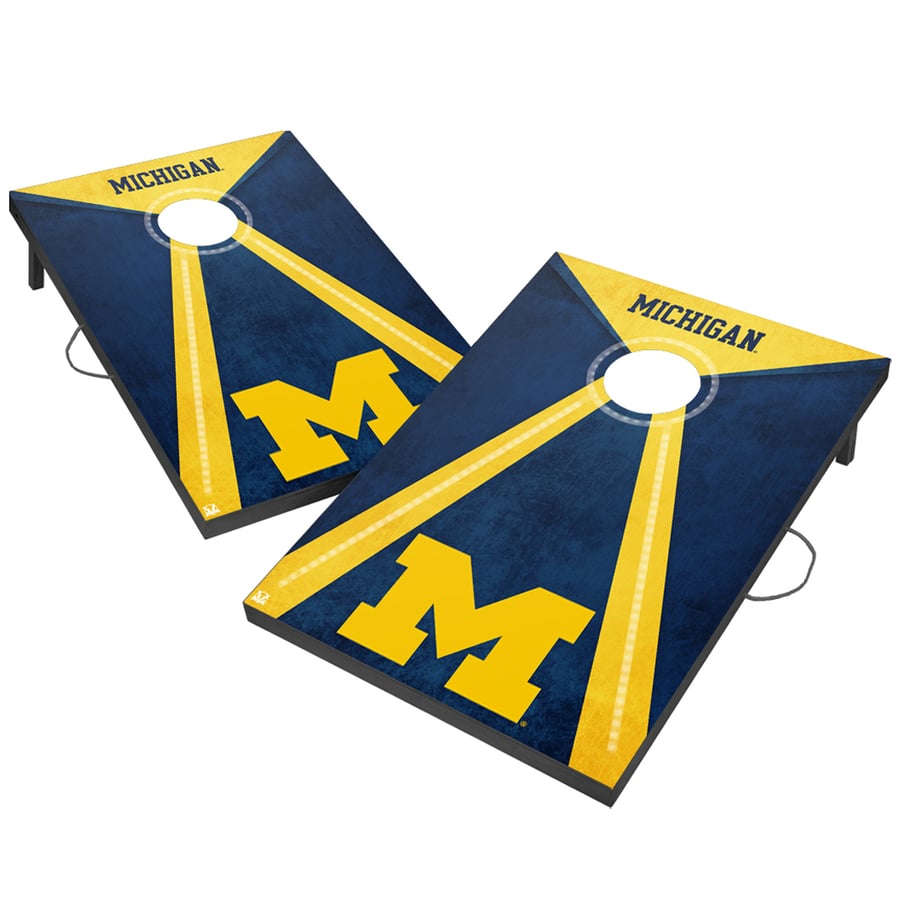 Michigan Wolverines 2' x 3' LED Cornhole Board Set