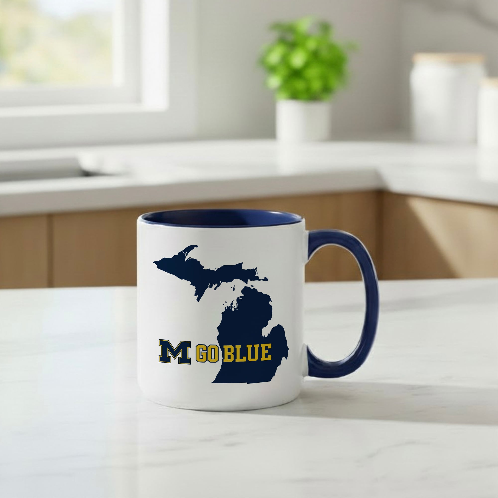 Ensemble de 2 tasses Michigan Wolverines de 59 cl « Mon État »