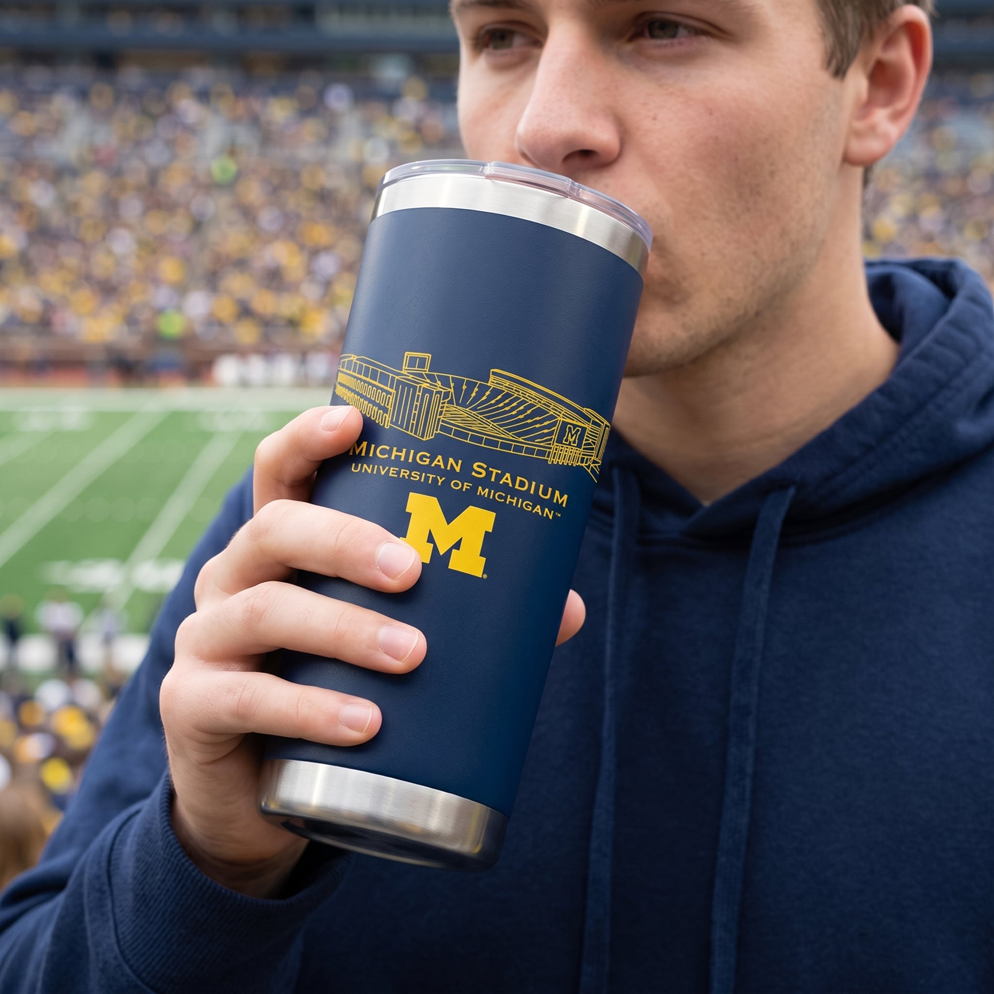 Michigan Wolverines 22oz. Stadium Tumbler