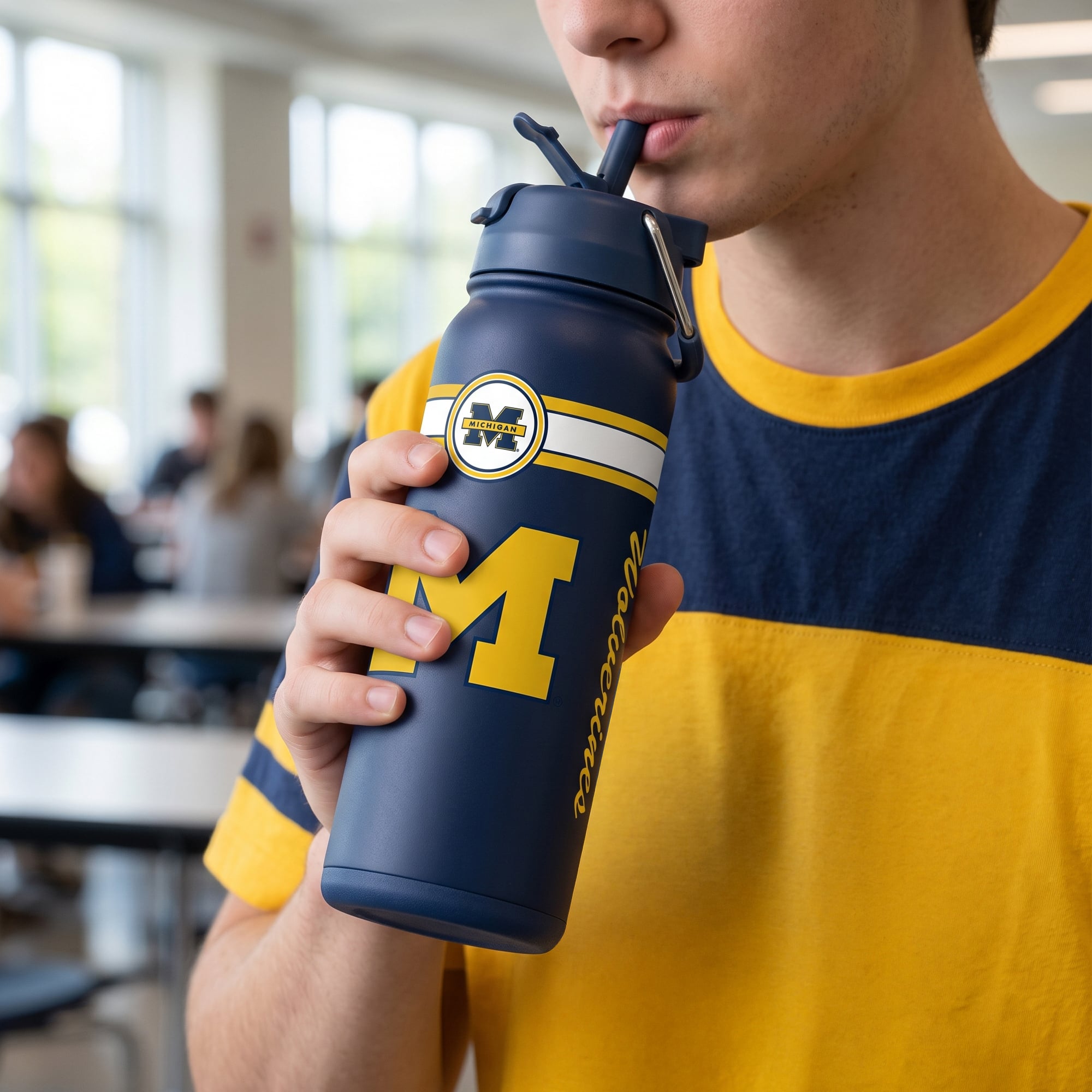 Michigan Wolverines 24oz. Triple Option Bottle