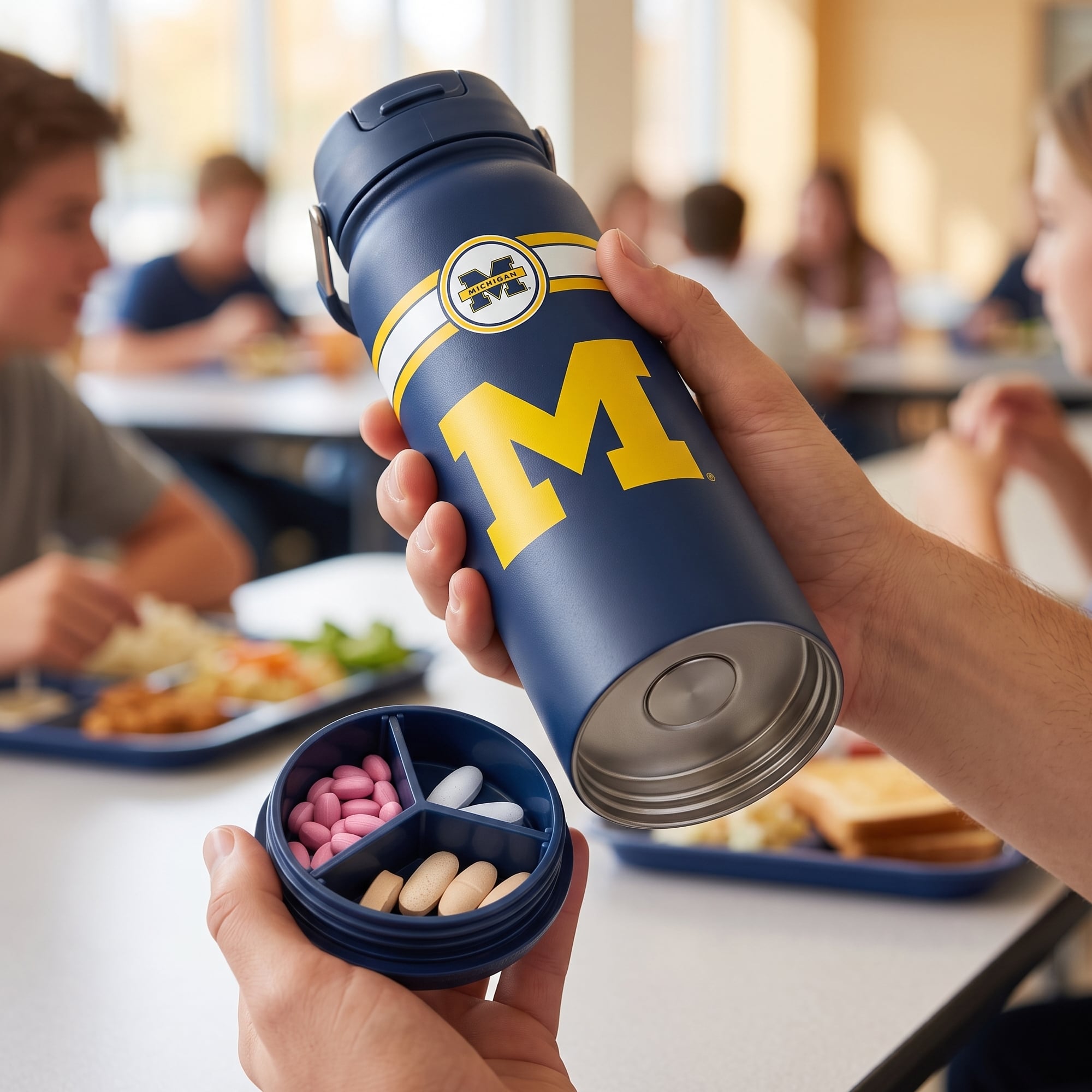 Michigan Wolverines 24oz. Triple Option Bottle