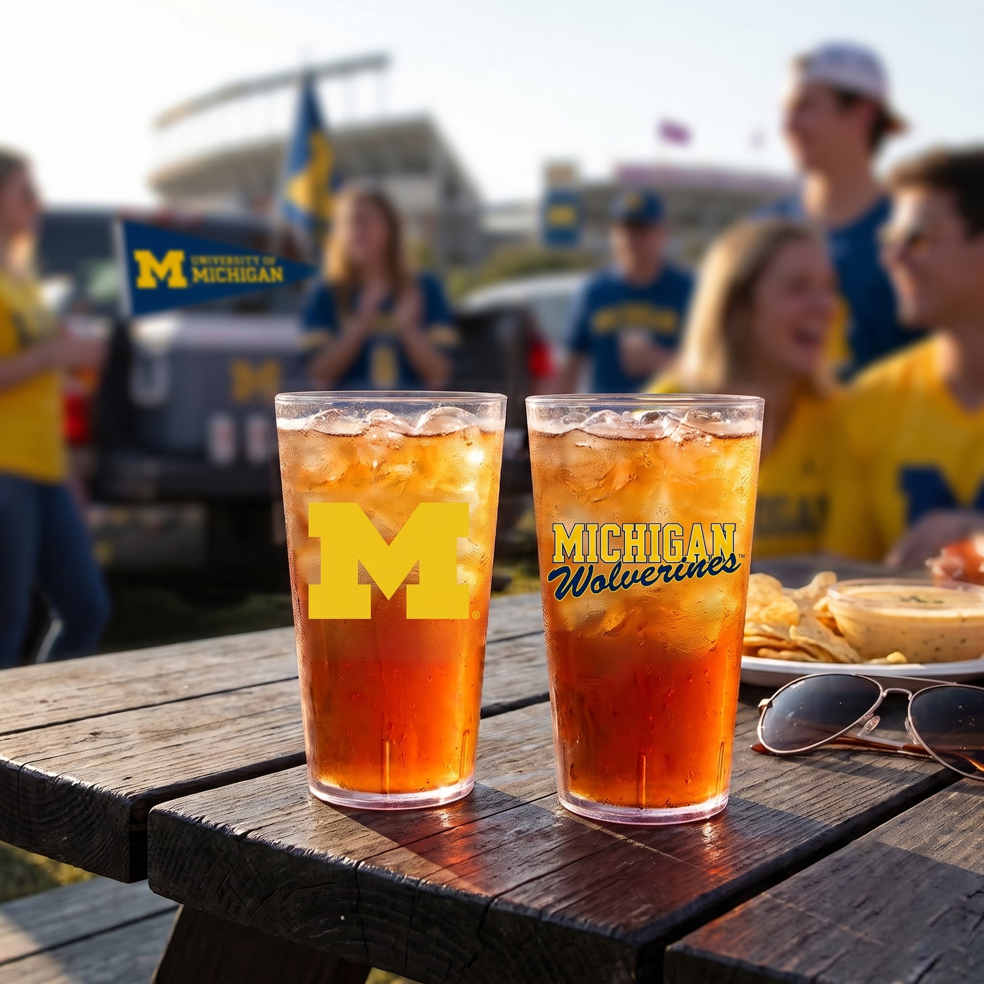 Michigan Wolverines 24oz. Two-Pack Tritan Tumbler Set