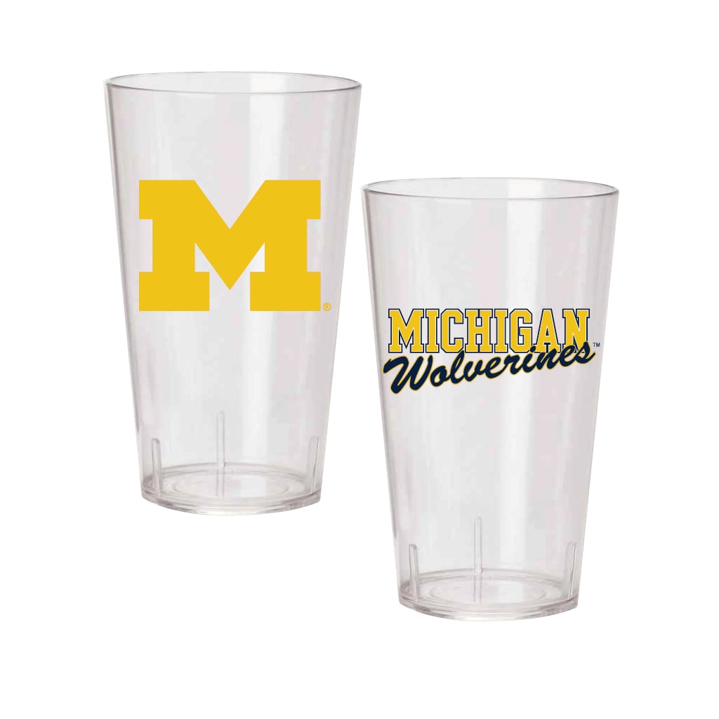 Michigan Wolverines 24oz. Two-Pack Tritan Tumbler Set