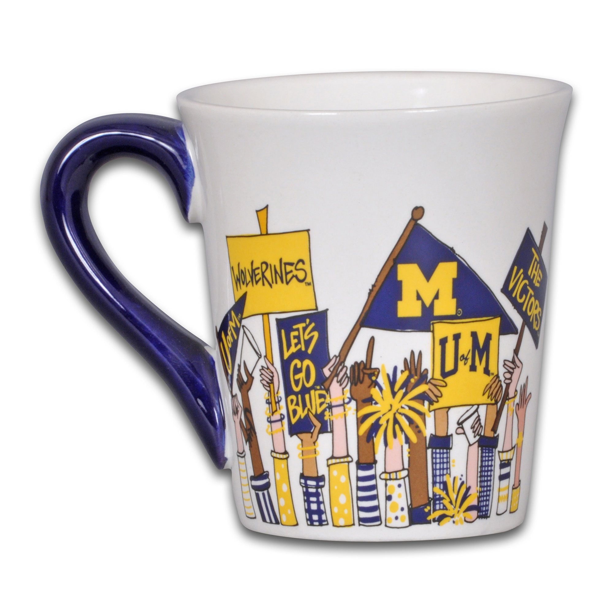 Mug de supporters des Michigan Wolverines de 887 ml (30 oz).