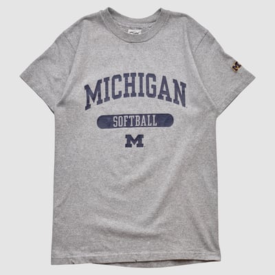 Michigan Wolverines Cotton Exchange 90s T-shirt - Heather Gray - XS by Fanatics Real Vintage