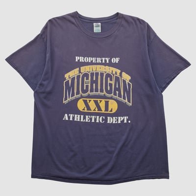 Michigan Wolverines Delta 2000s T-shirt - Navy - 2XL by Fanatics Real Vintage