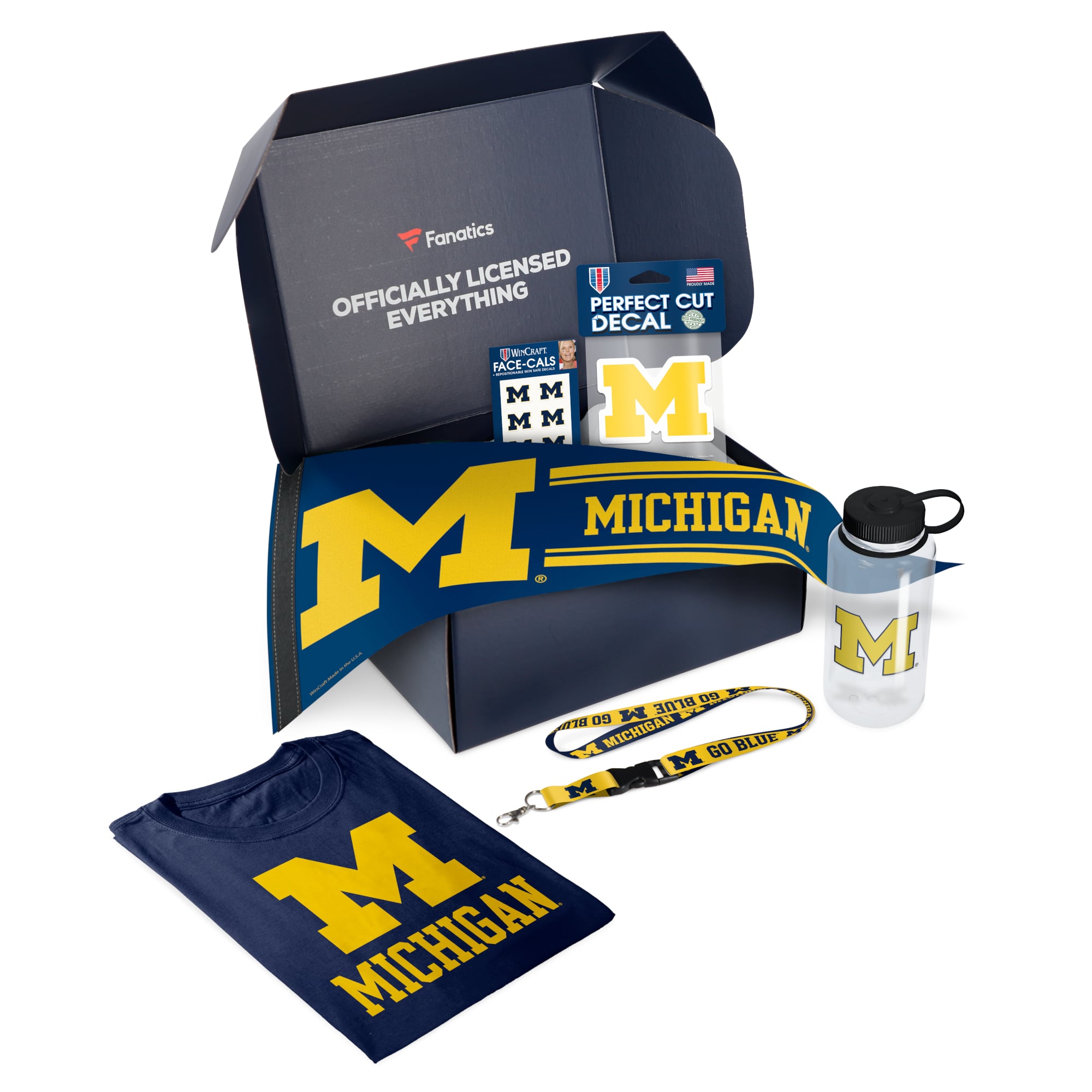 thumbnail image 2 of Team ProMark NCAA Michigan Wolverines Premium Vinyl Die Cut Decal 3-Pack – 5x7.5 Inches, Team Colors 2 of 6