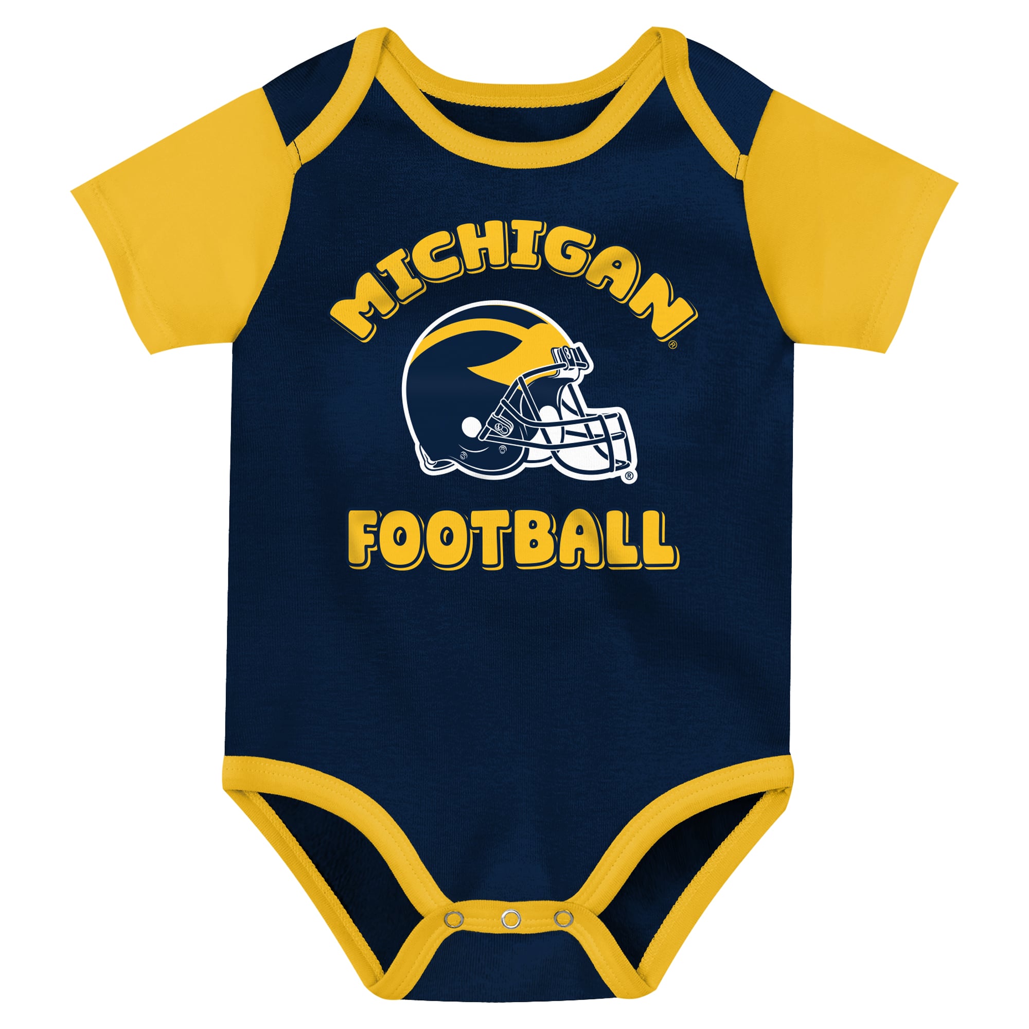 Newborn Outerstuff Navy Michigan Wolverines Star Player Three-Piece Bodysuit Set