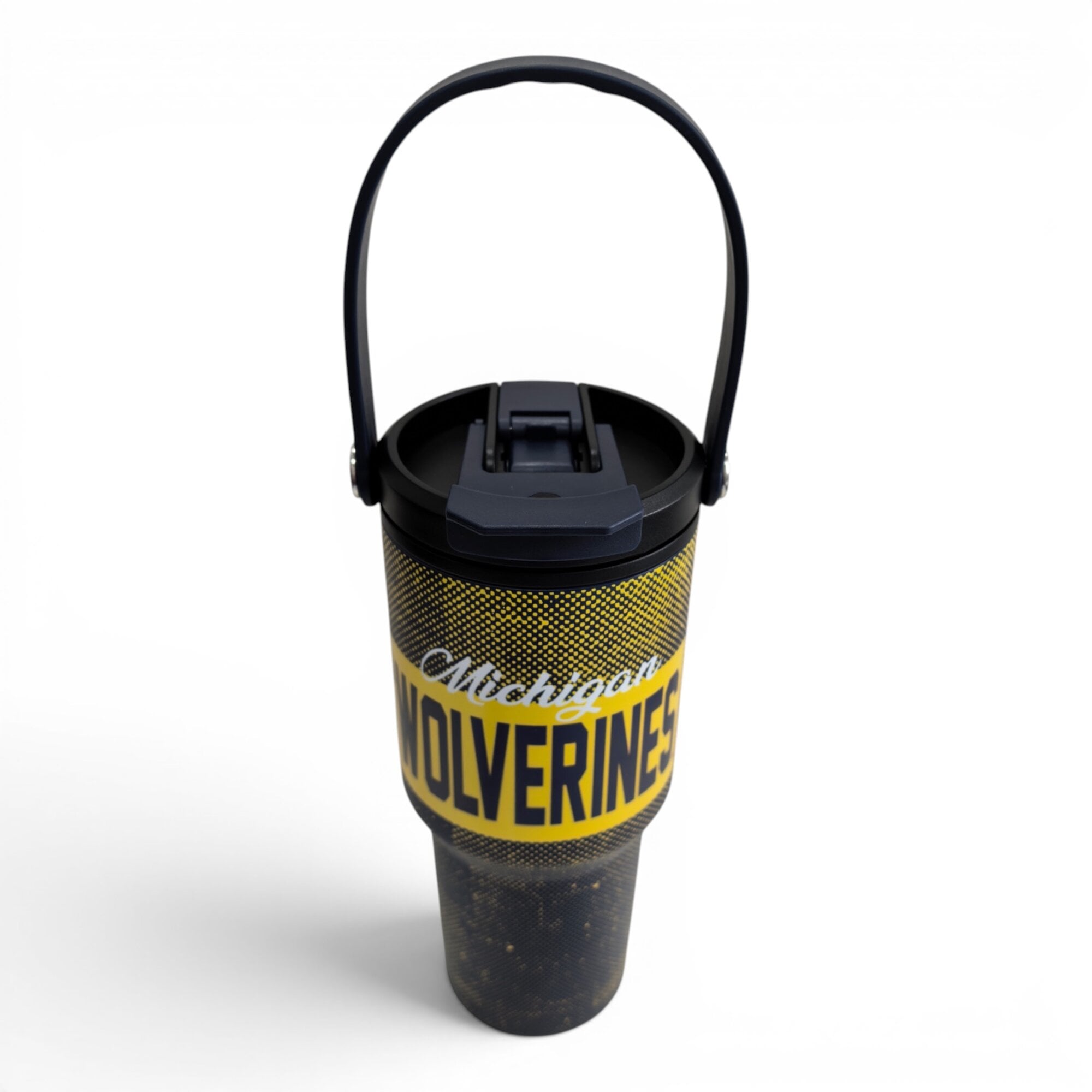 Pegasus Michigan Wolverines 24oz. Speckled Gradient Stainless Steel Dual Top Water Bottle