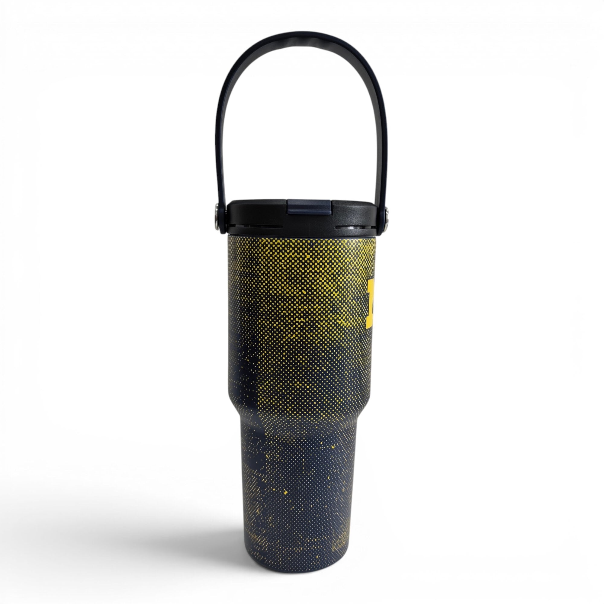 Pegasus Michigan Wolverines 24oz. Speckled Gradient Stainless Steel Dual Top Water Bottle