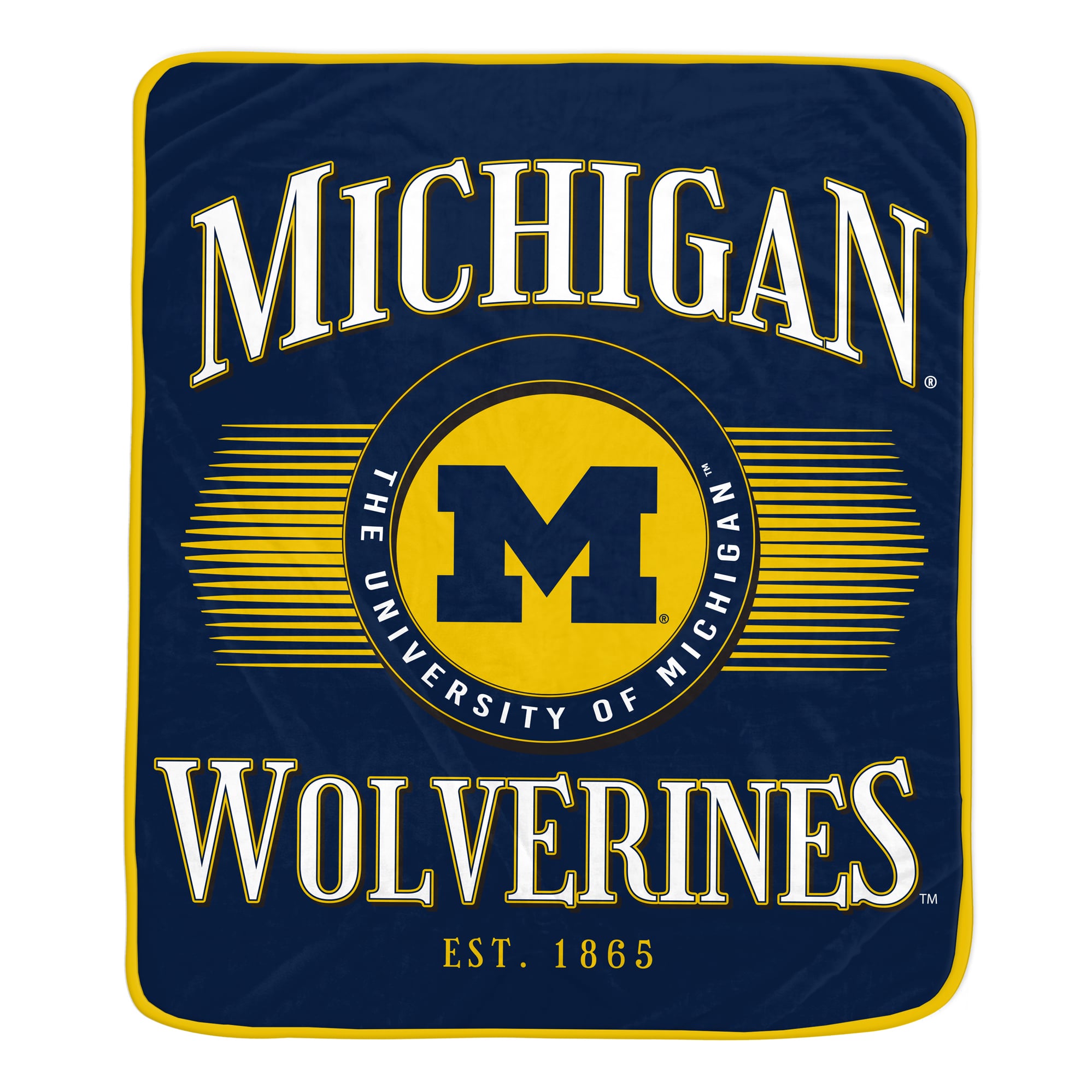 Couverture Pegasus Michigan Wolverines Spotlight Arch 60" x 70" ultra douce