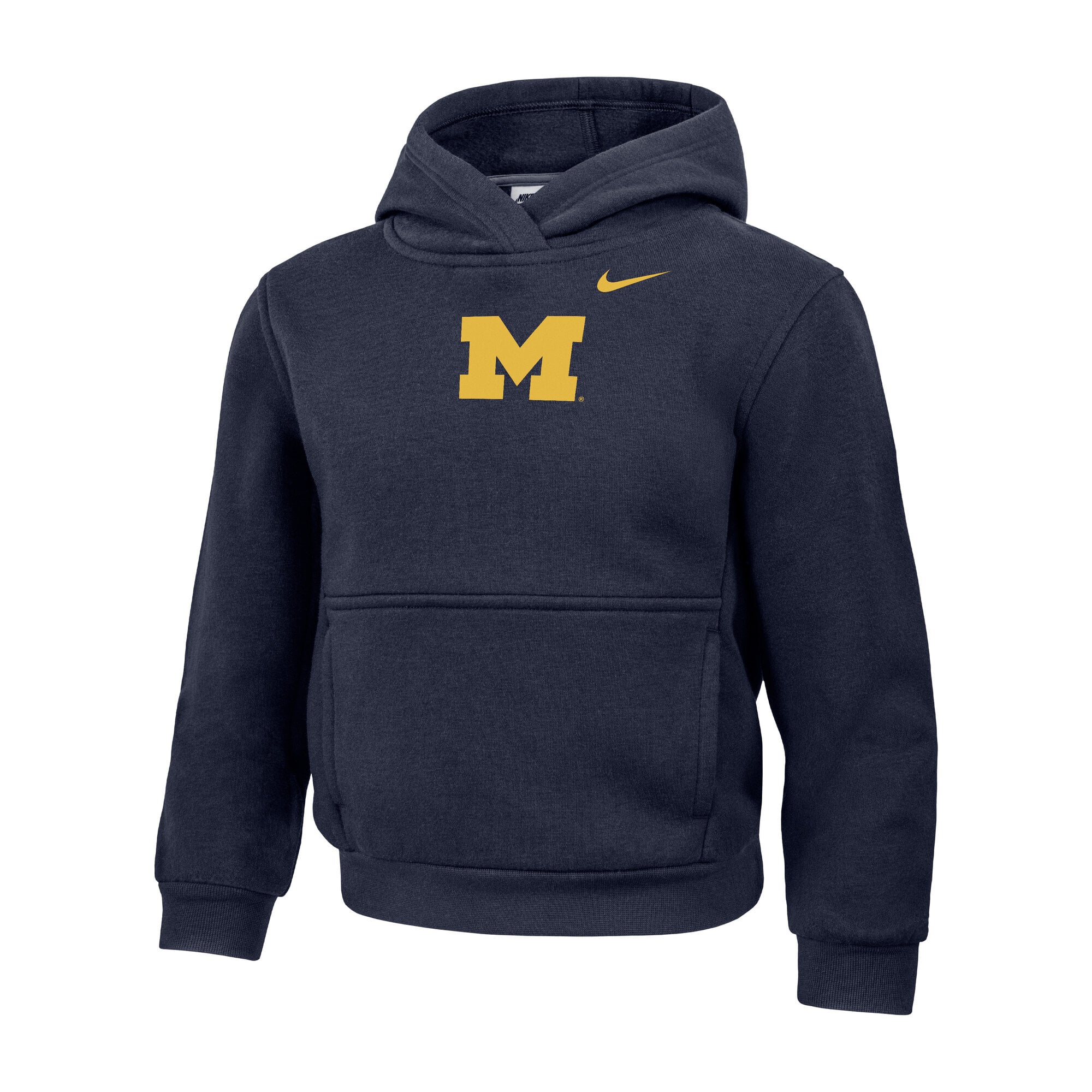 Sweat à capuche Nike bleu marine Michigan Wolverines pour enfants d'âge préscolaire