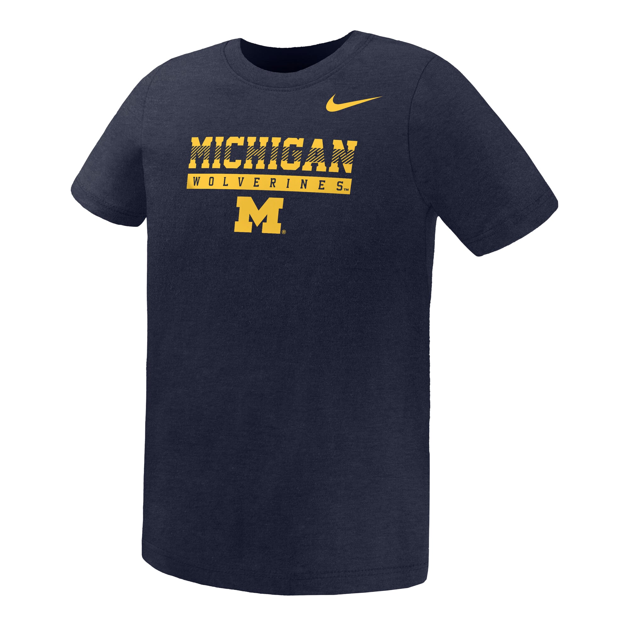 Preschool Nike Navy Michigan Wolverines Name Bar Legend Dri-FIT T-Shirt