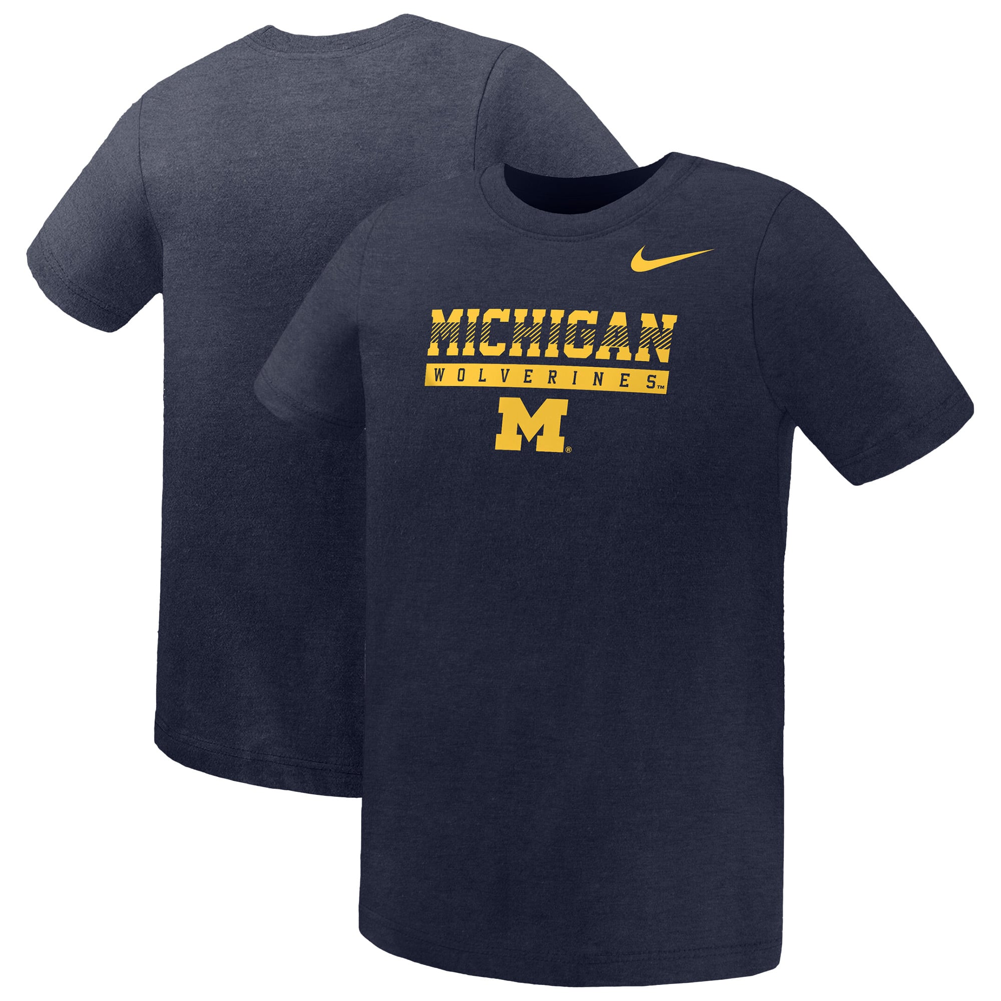 Preschool Nike Navy Michigan Wolverines Name Bar Legend Dri-FIT T-Shirt
