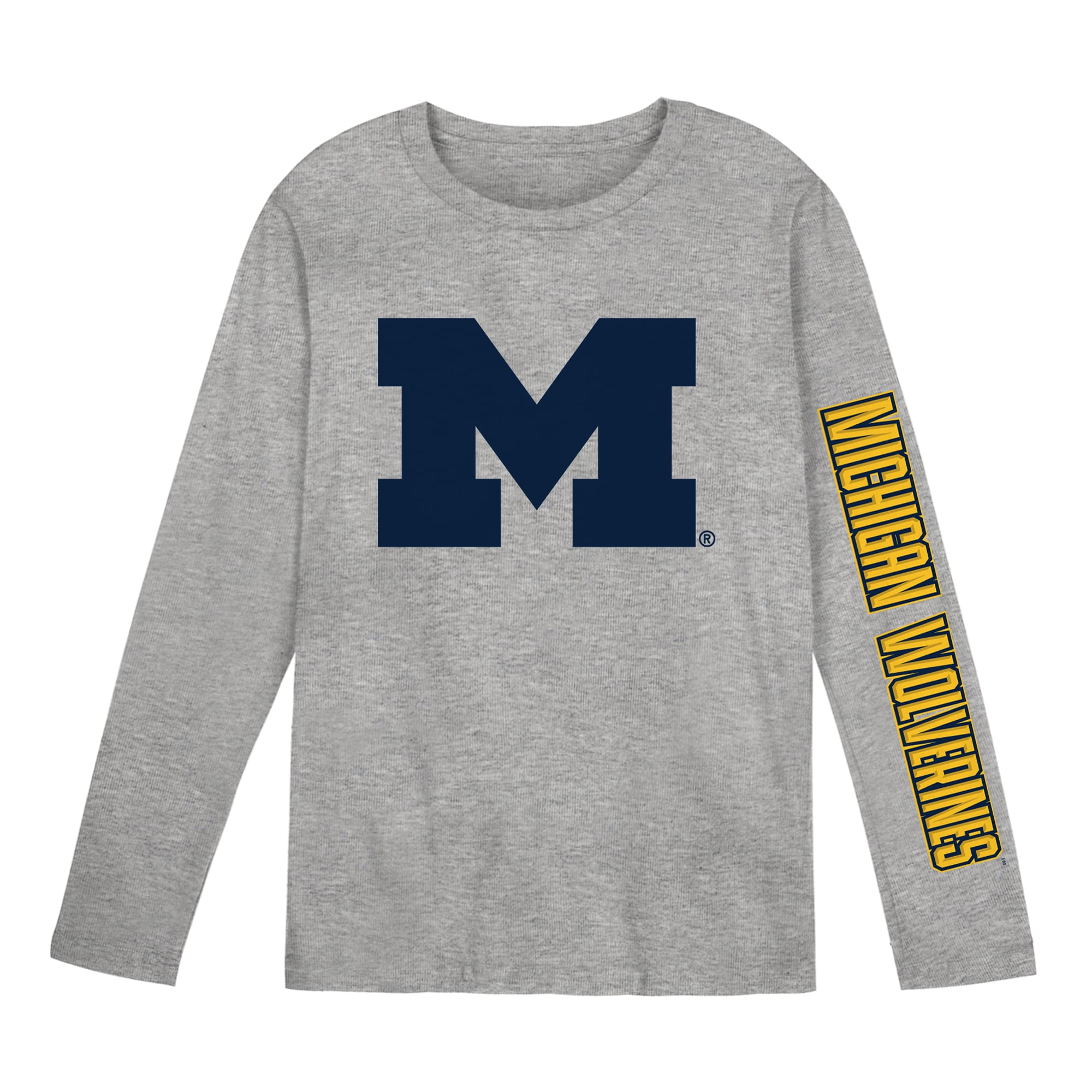 T-shirt à manches longues gris Outerstuff Michigan Wolverines Air Raid pour enfants d'âge préscolaire