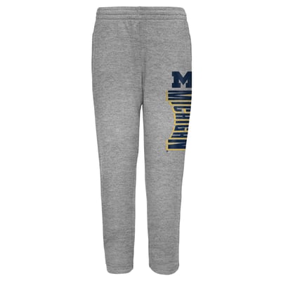 Michigan Wolverines Outerstuff Preschool Jet Stream Jogger Pants - Gray
