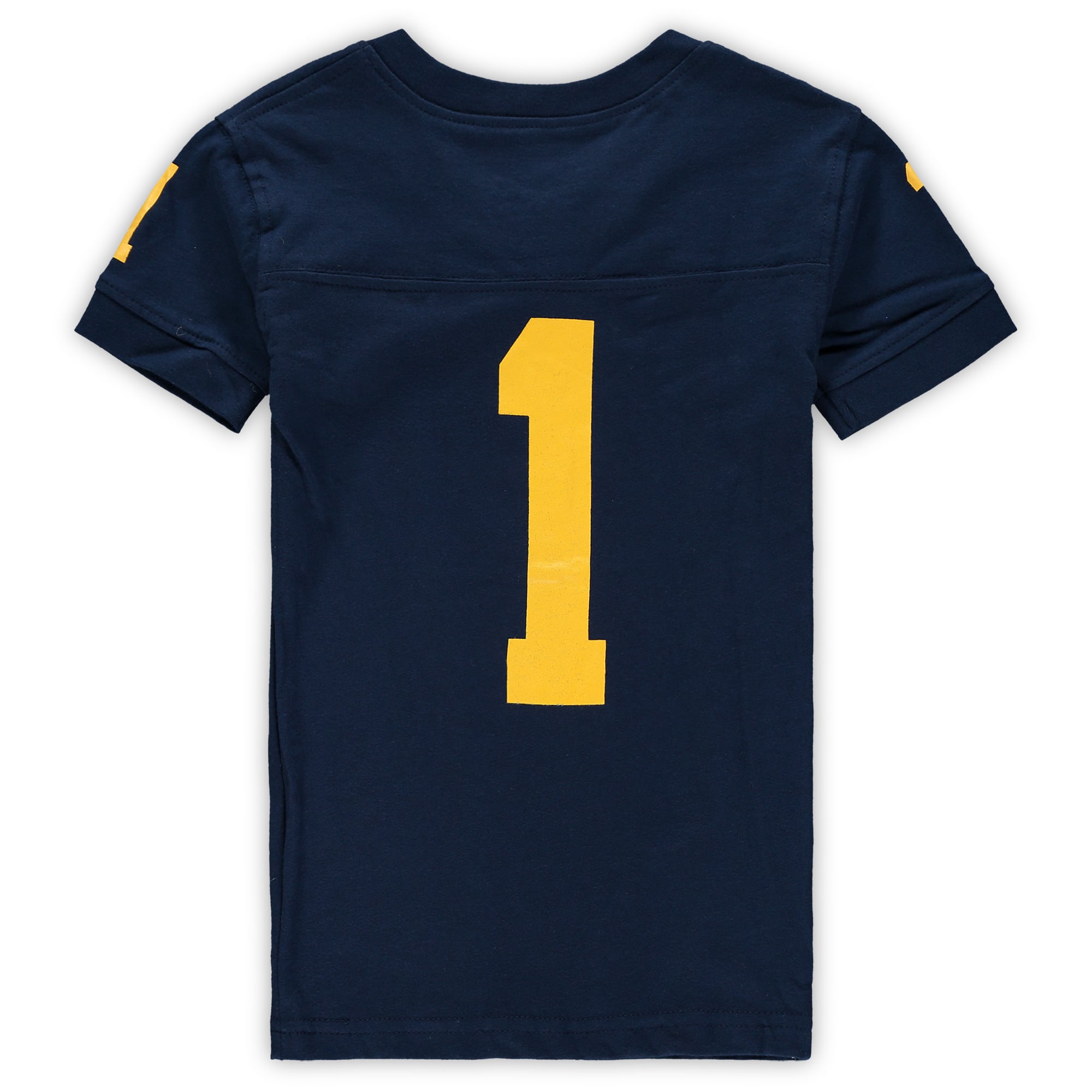 Preschool Wes & Willy Navy Michigan Wolverines V-Neck Pajama Set