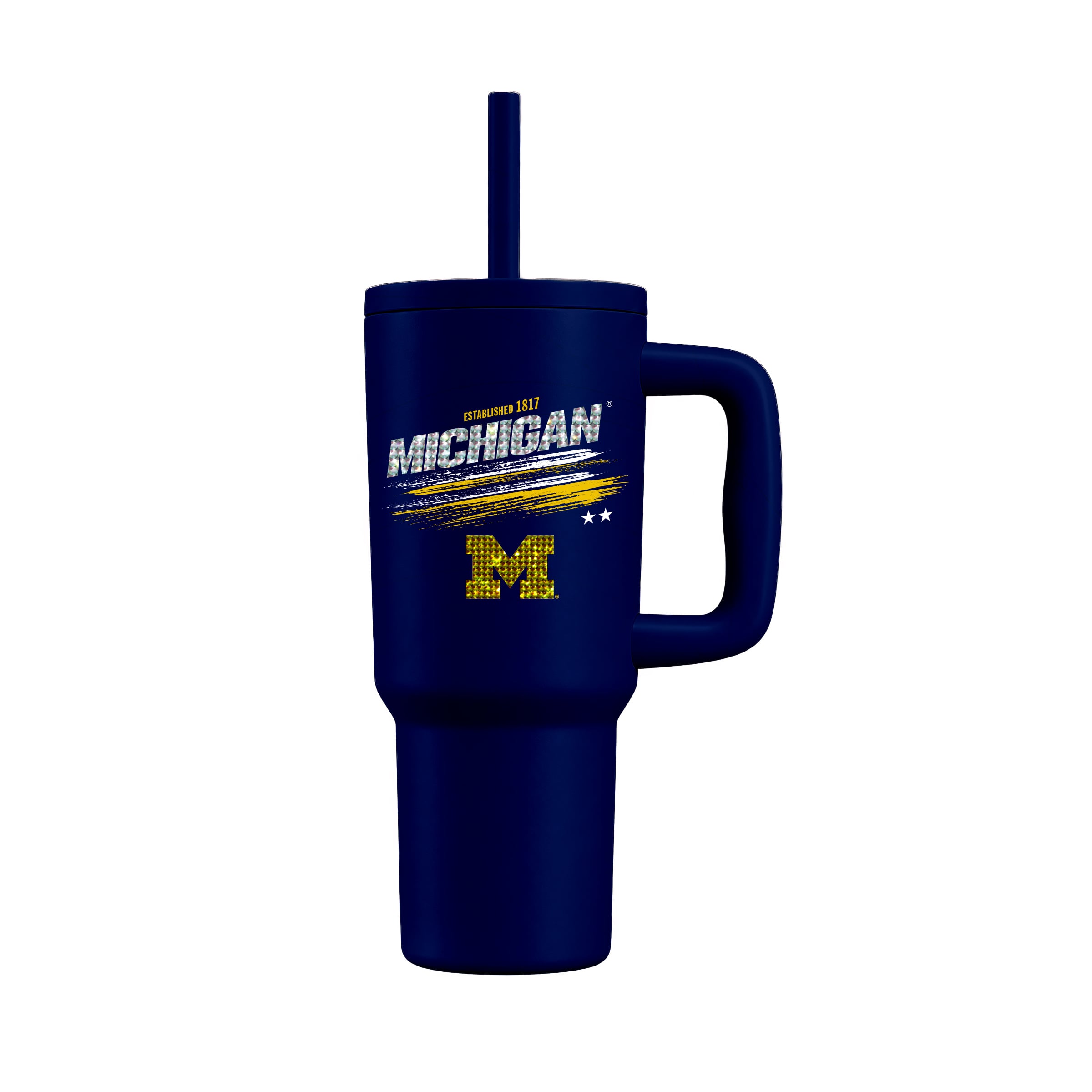 Gobelet bling-bling Michigan Wolverines 24 oz de The Memory Company