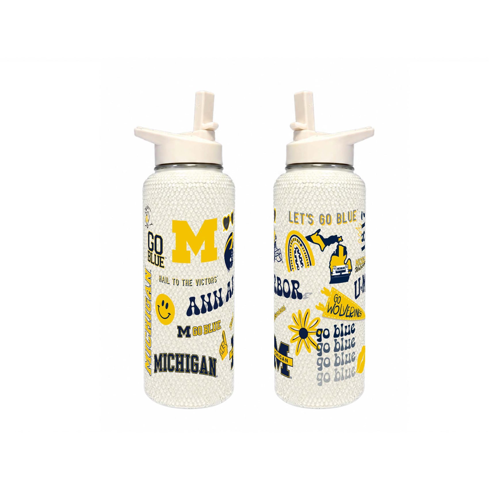 Bouteille Bling Quencher Michigan Wolverines de 1 litre (34 oz) de The Memory Company