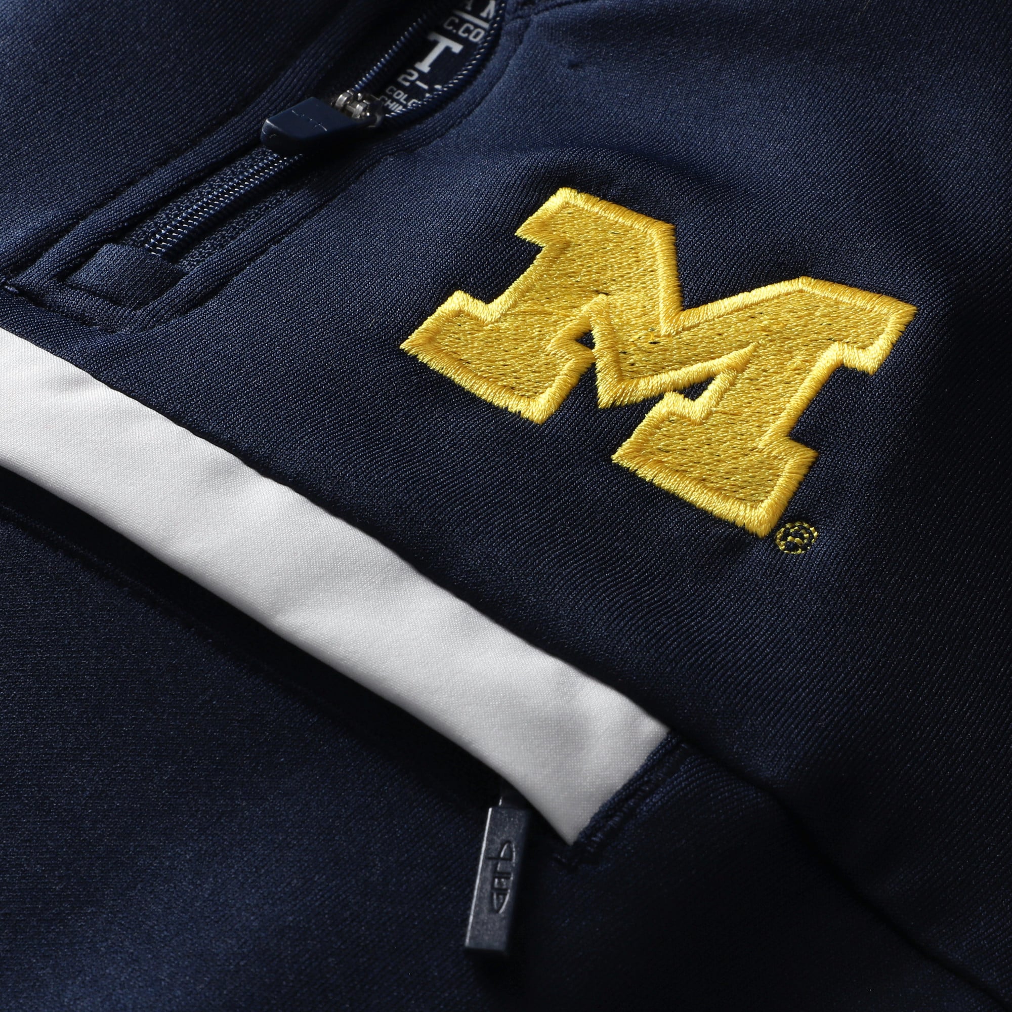 Toddler Garb Navy Michigan Wolverines Atlas Quarter-Zip Tri-Blend Pullover