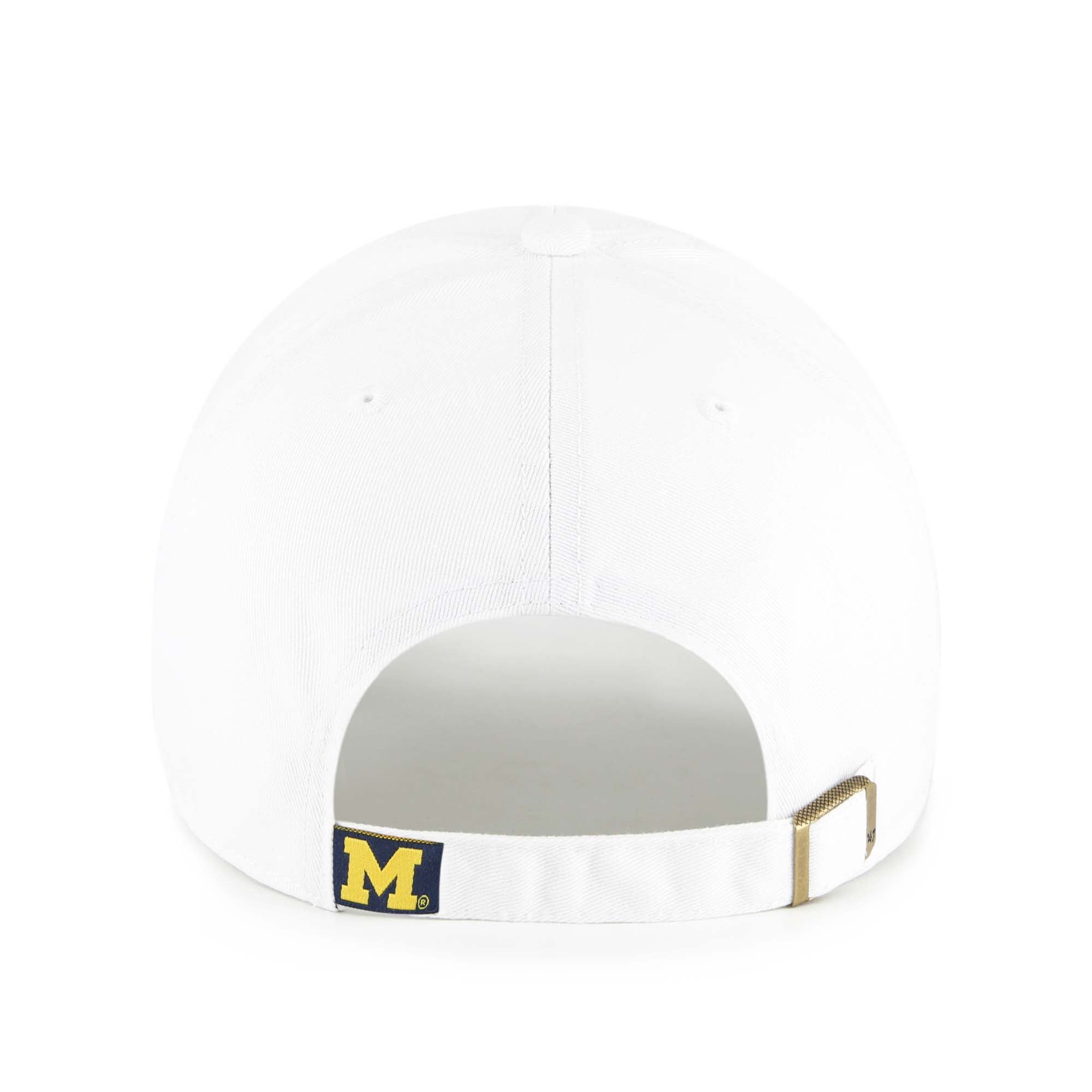 Casquette unisexe '47 Michigan Wolverines blanche Clean Up ajustable