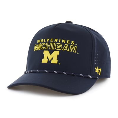 Michigan Wolverines '47 Unisex brrr° Rope Hitch Adjustable Hat - Navy