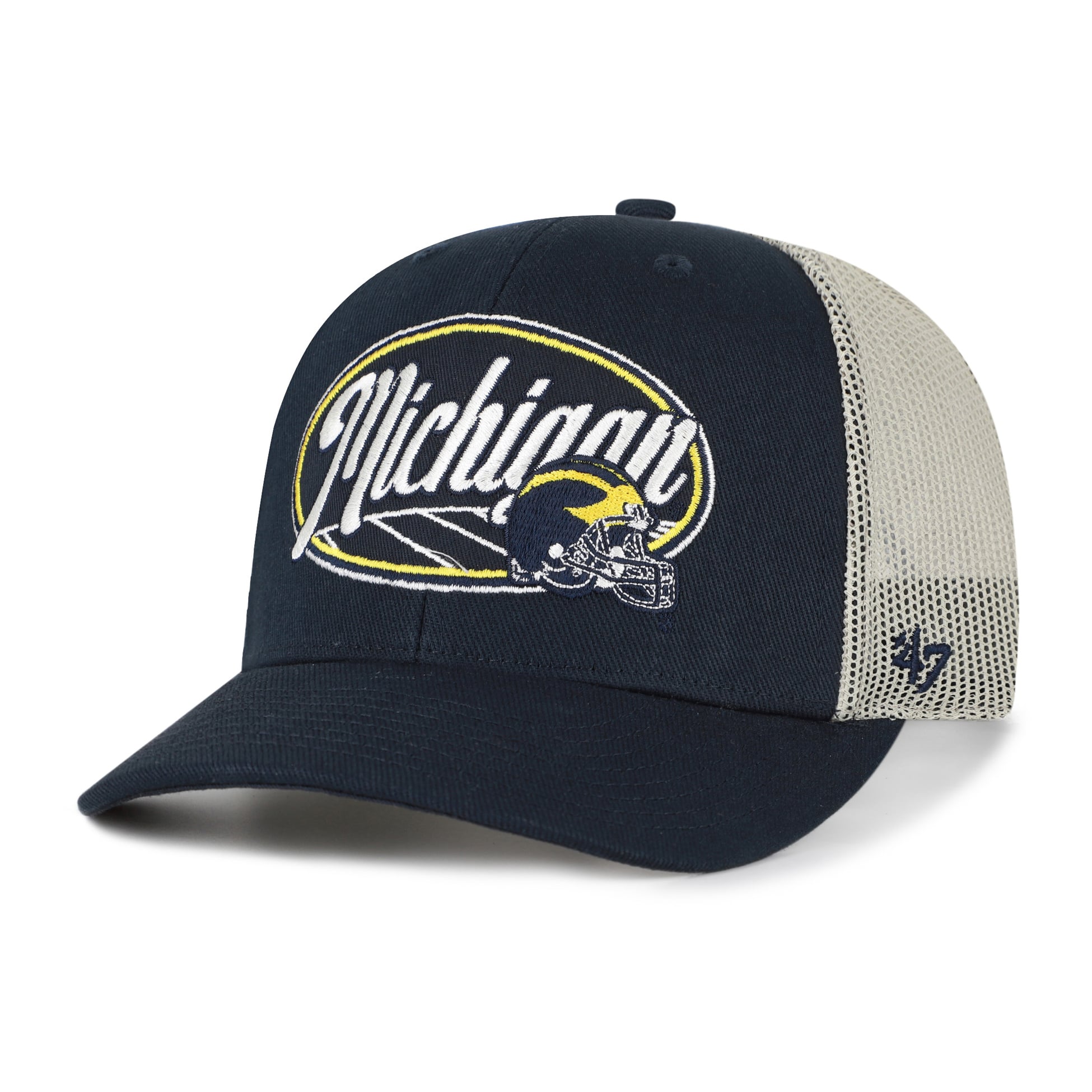 Unisex '47 Navy Michigan Wolverines Enfield Adjustable Trucker Hat