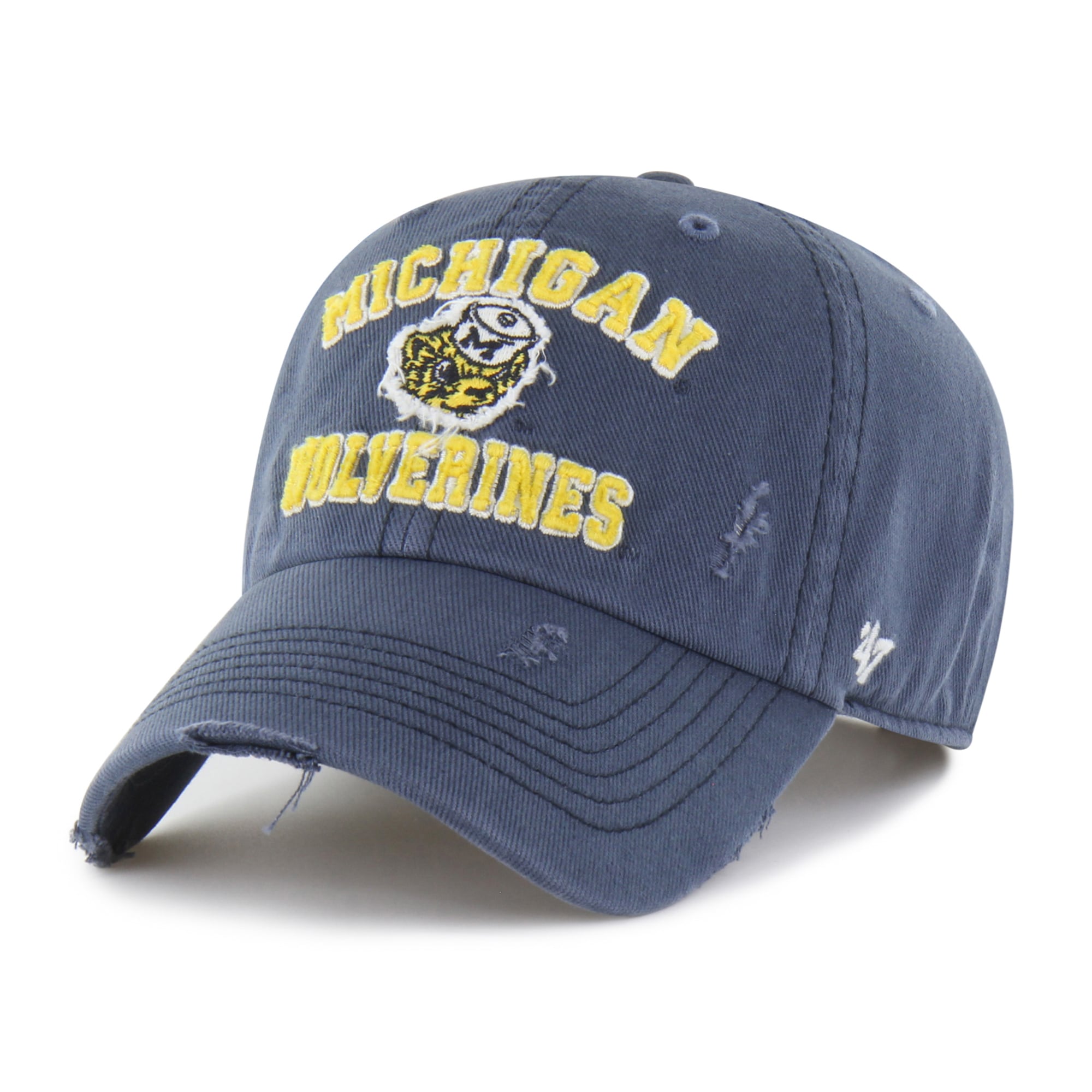 Unisex '47 Navy Michigan Wolverines Well-Worn Seymore Clean Up Adjustable Hat