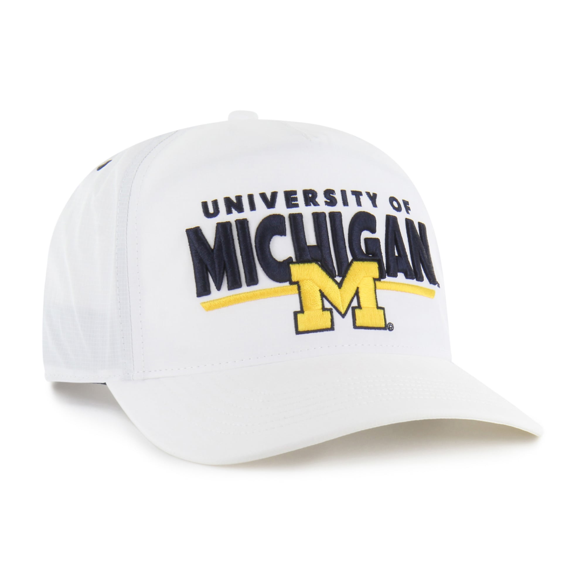 Unisex '47 White Michigan Wolverines brrr° Expressway Hitch Adjustable Hat