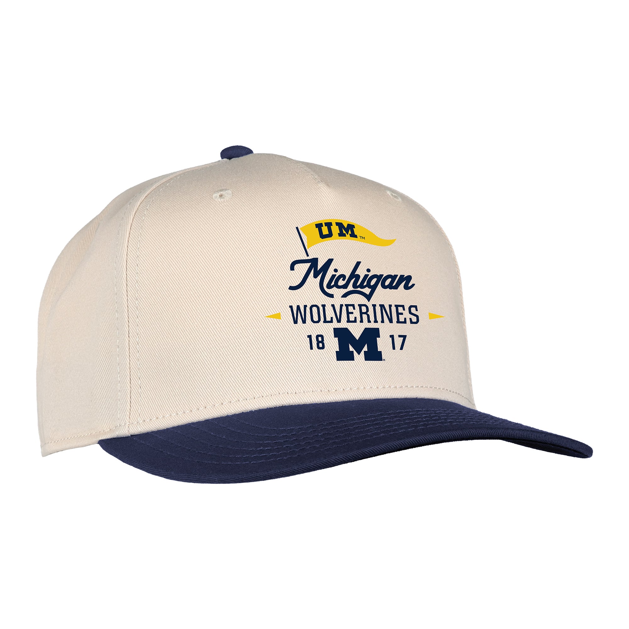 Casquette unisexe crème Ahead Michigan Wolverines 1995 ajustable