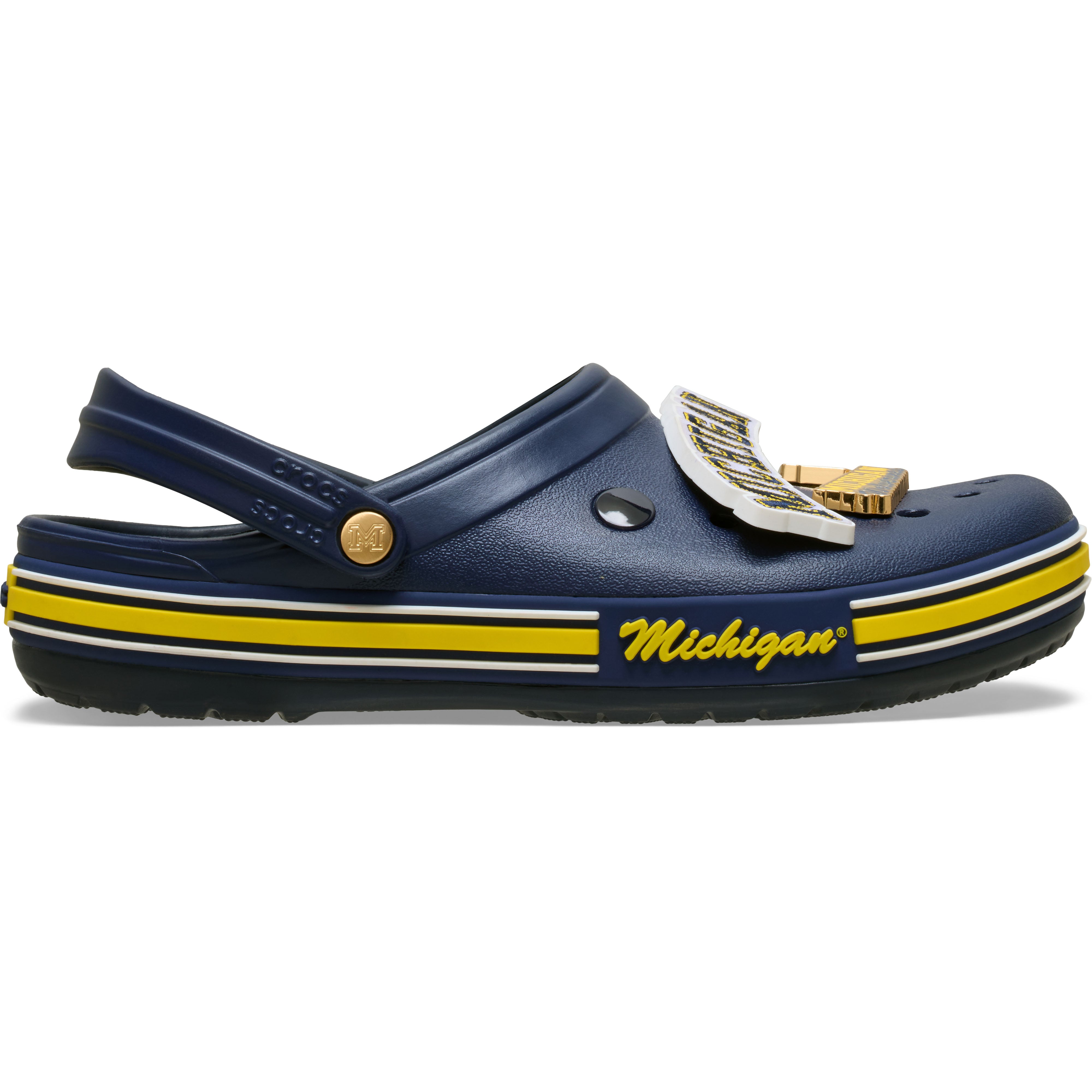 Sabots classiques unisexes Crocs bleu marine Michigan Wolverines
