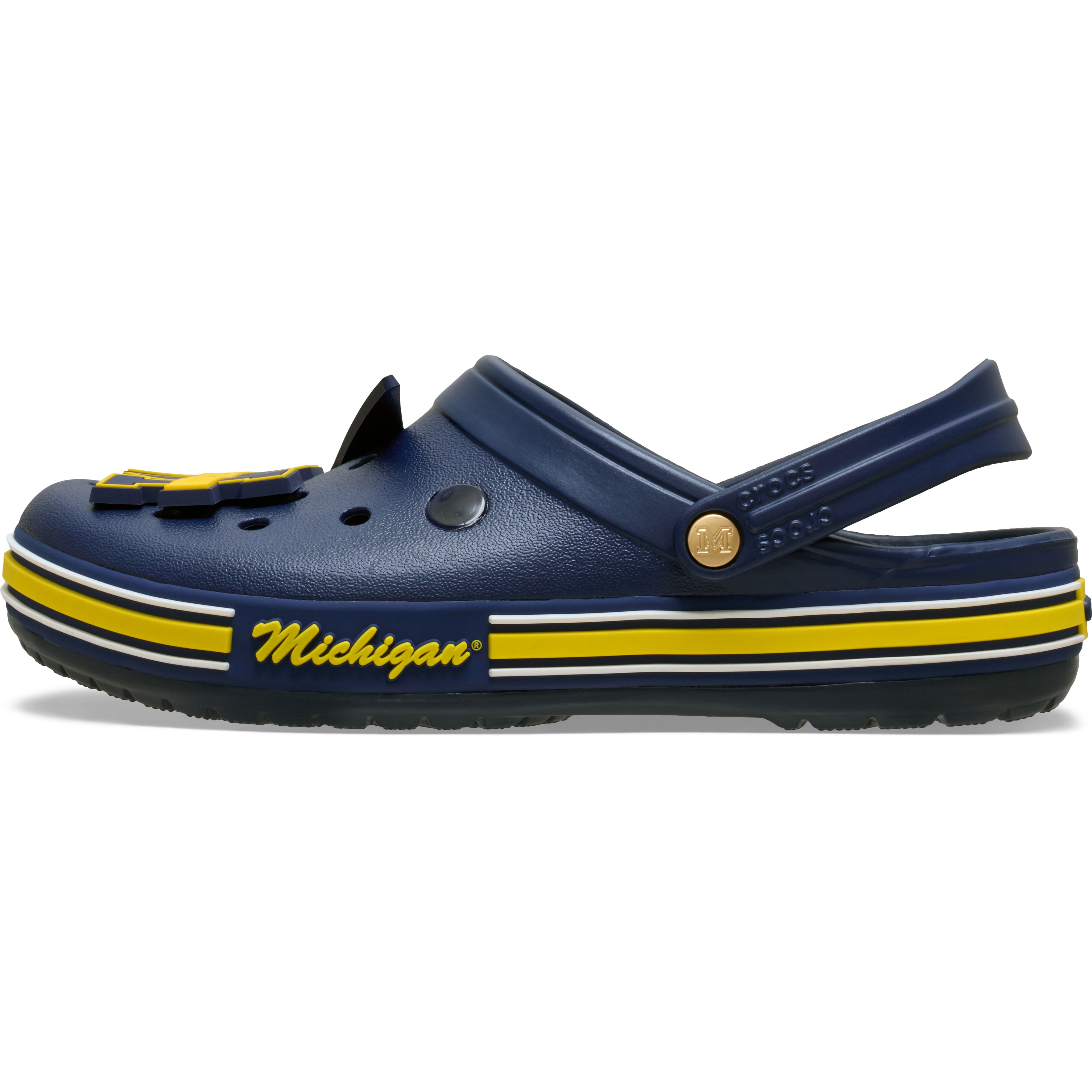 Sabots classiques unisexes Crocs bleu marine Michigan Wolverines