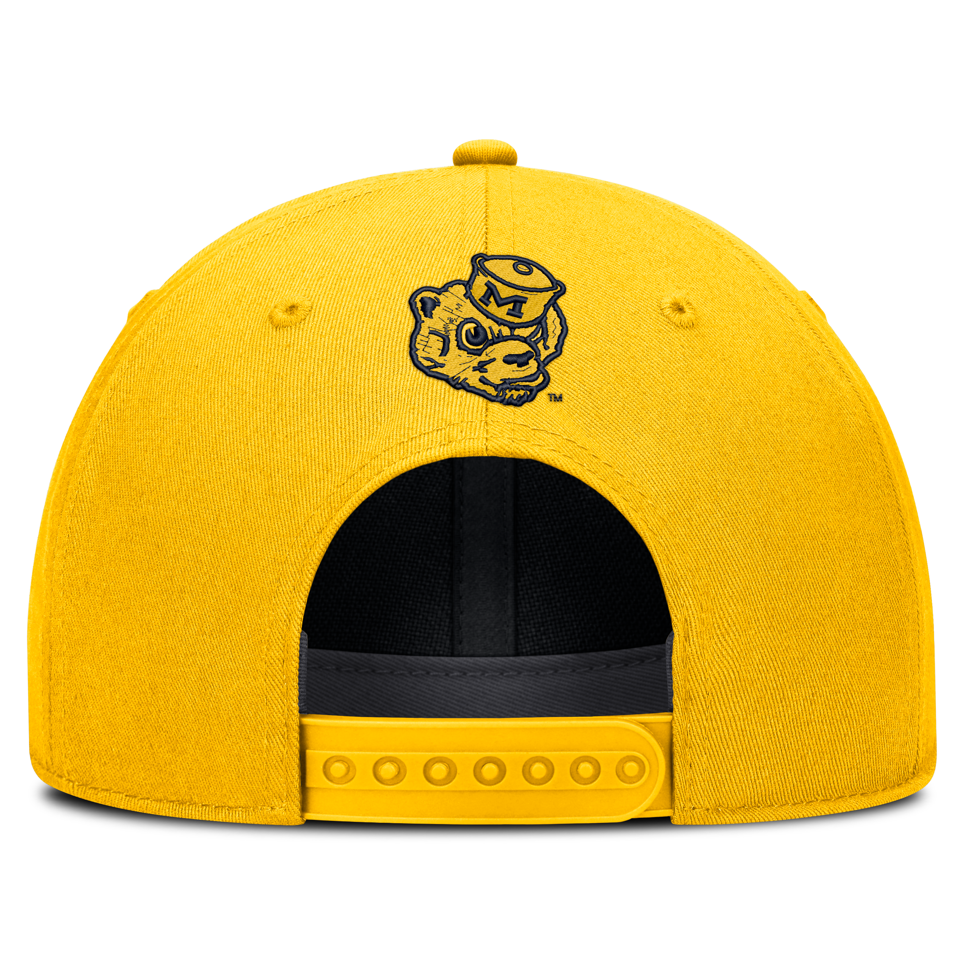 Casquette unisexe Nike Maize Michigan Wolverines Legacy Letter & Location Rise ajustable