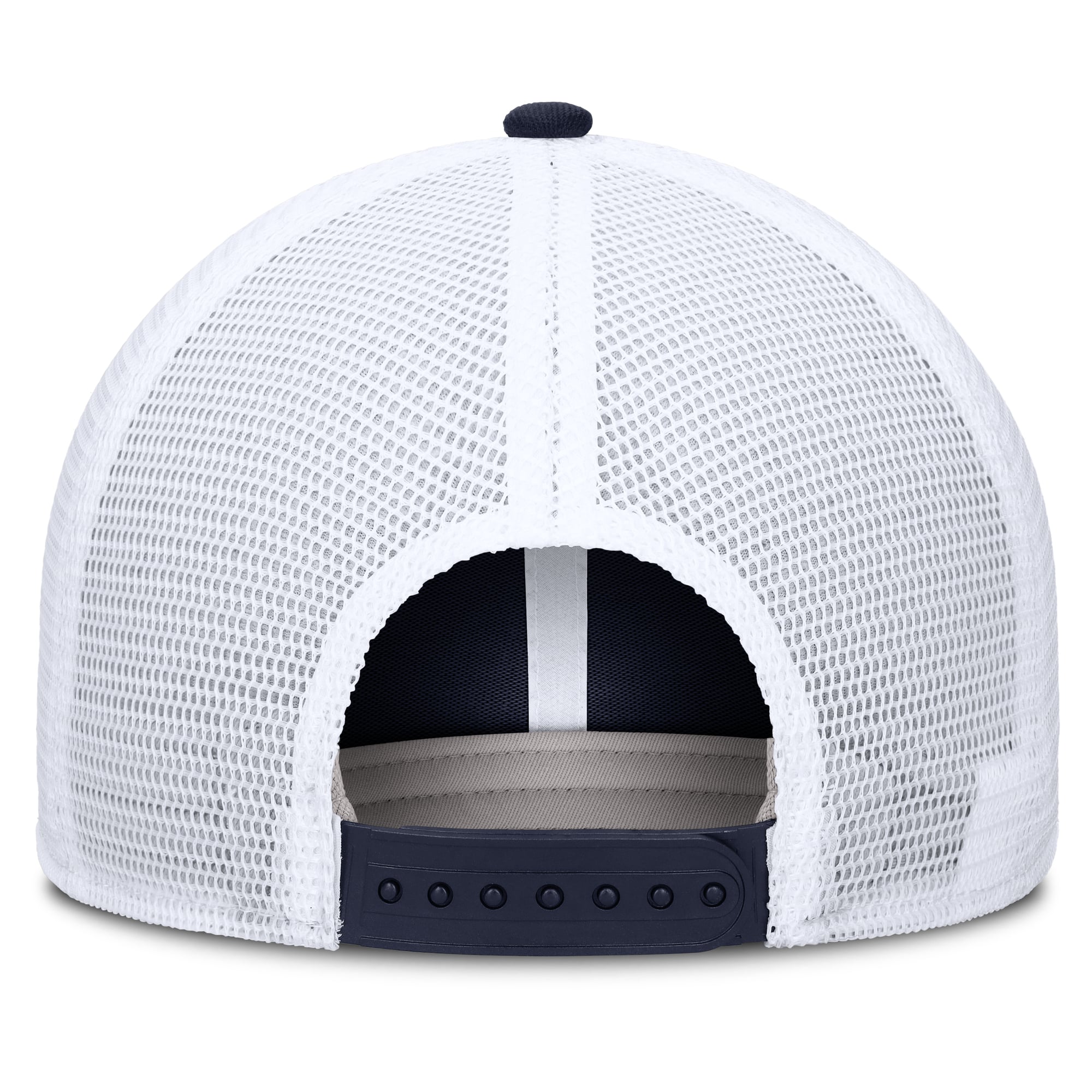 Casquette trucker unisexe Nike Michigan Wolverines bleu marine, modèle Tonal Dri-FIT Rise ajustable