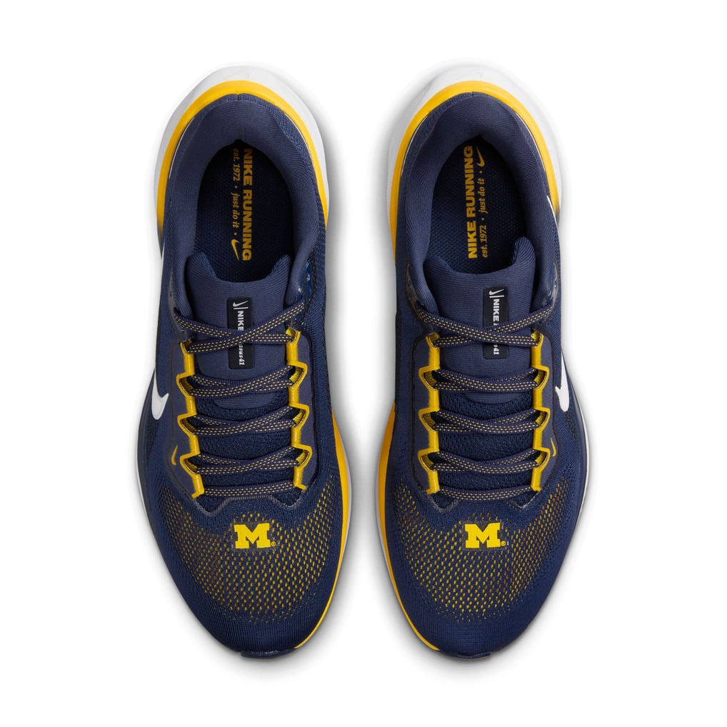 Nike Navy and Gold Athletic Shoes Unisex Nike Navy West Virginia Mountaineers Zoom Pegasus 41  main image 4