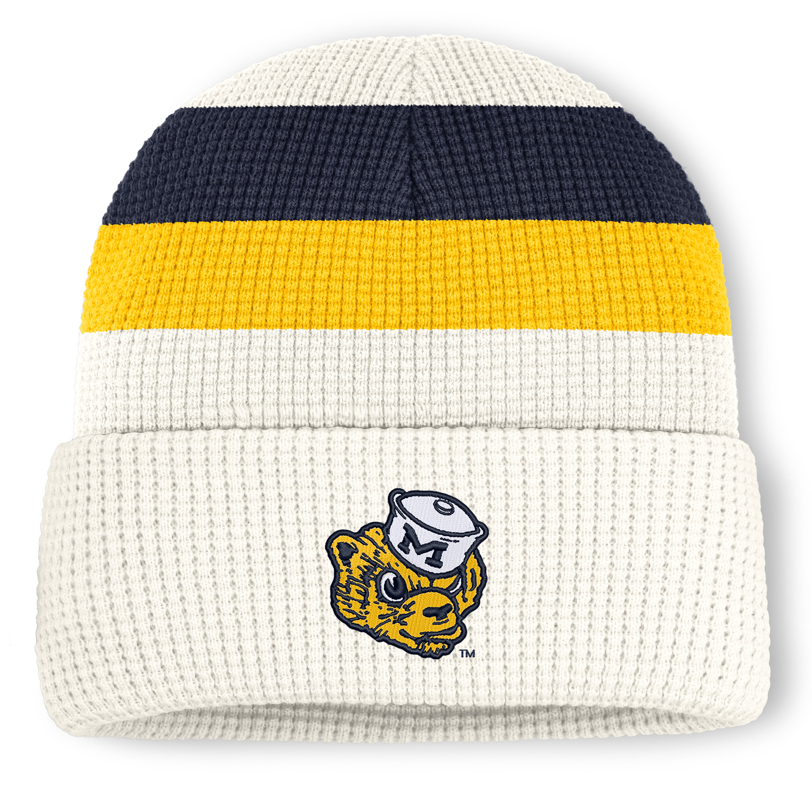 Bonnet unisexe Nike blanc Michigan Wolverines Legacy Letter à revers