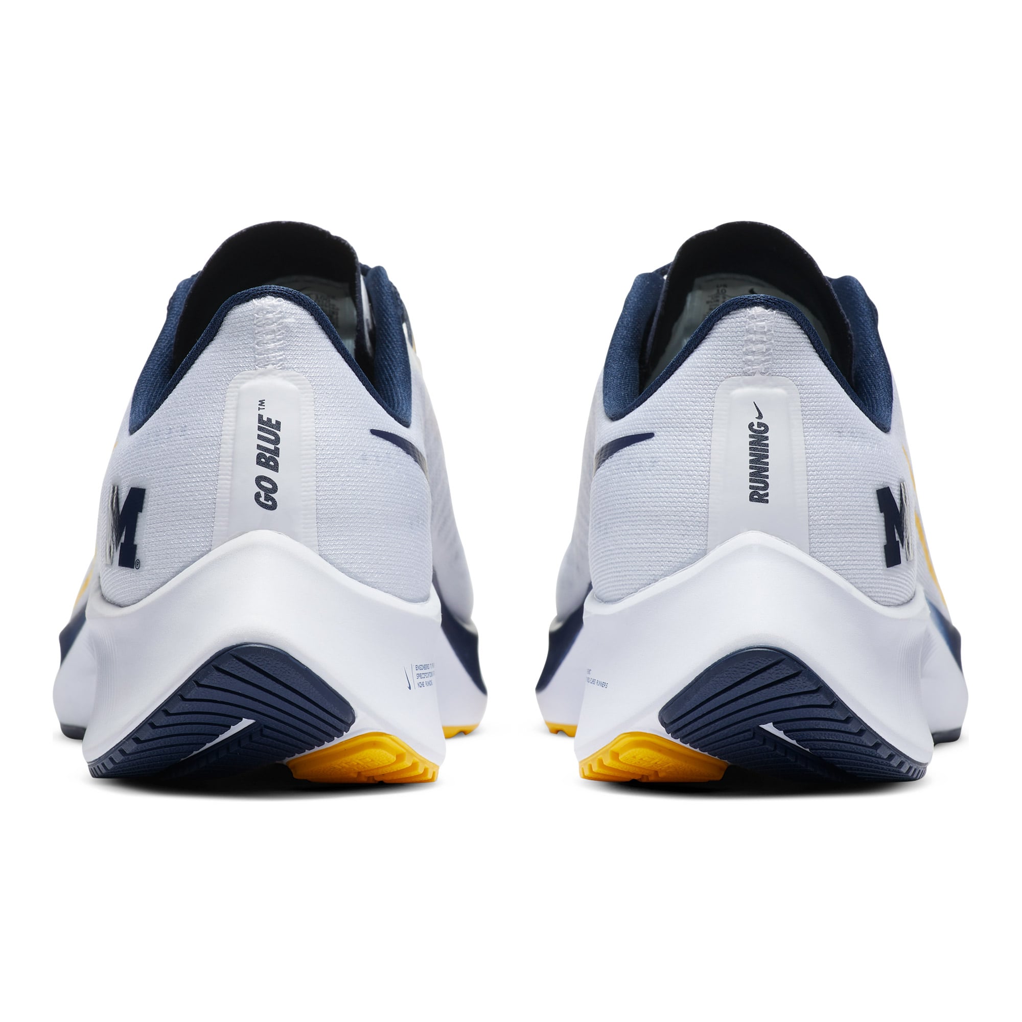 Unisex Nike White Michigan Wolverines Pegasus 37 Running Shoes