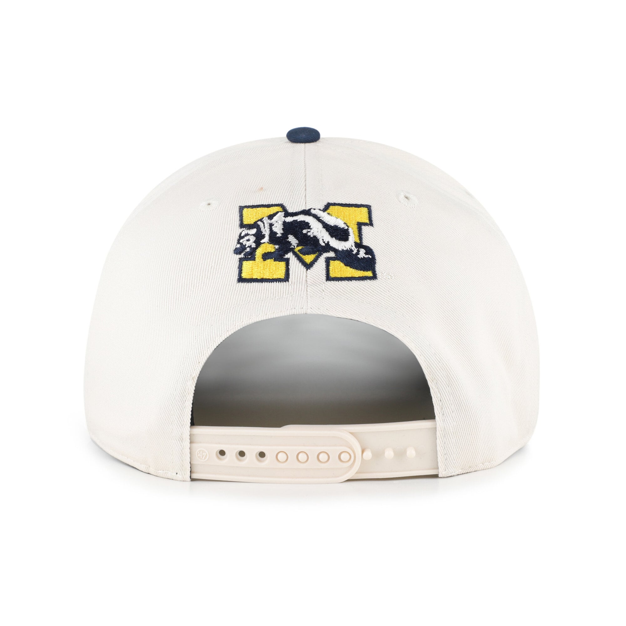 Women's '47 Cream/Navy Michigan Wolverines Rope Script Hitch Adjustable Hat