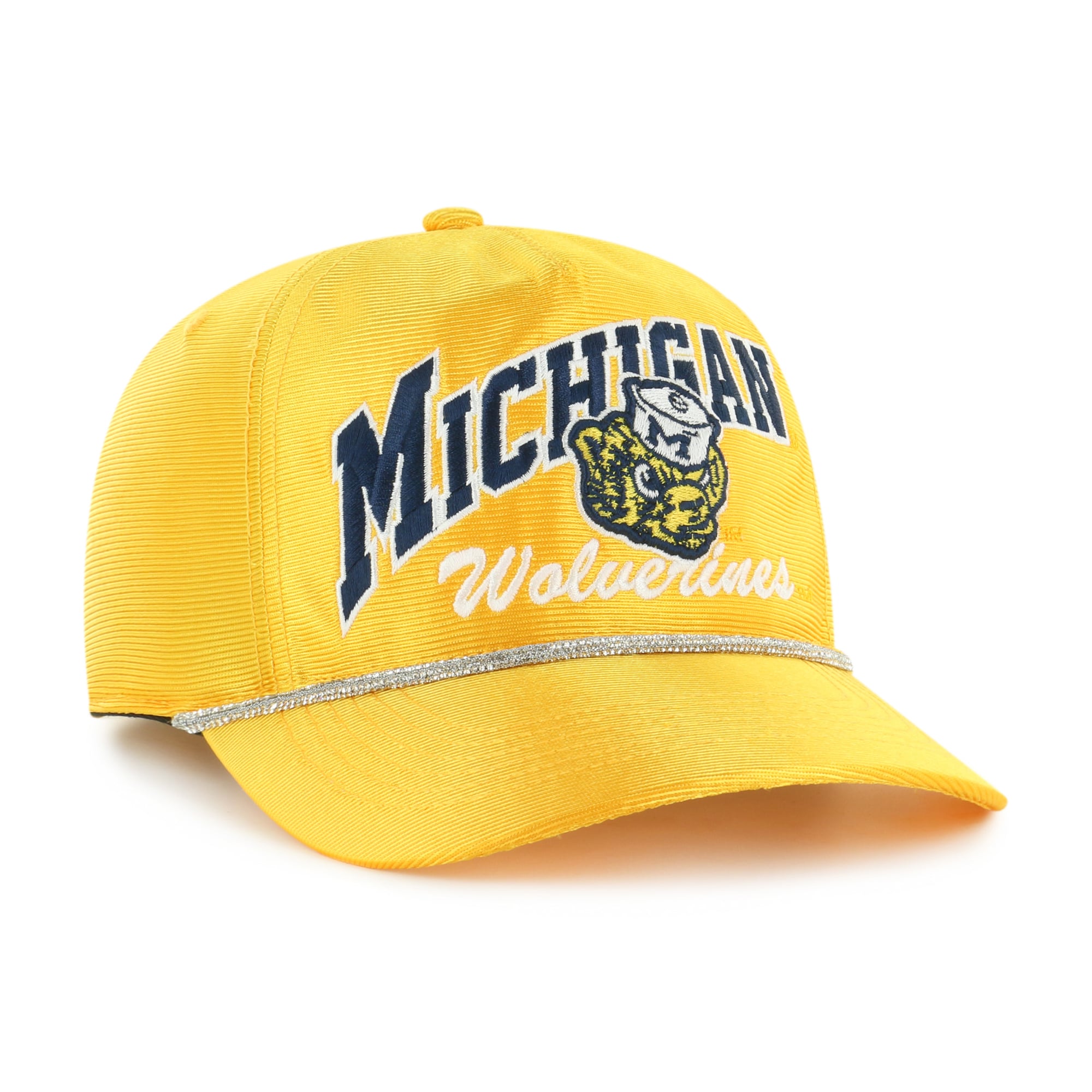 Chapeau ajustable à paillettes Michigan Wolverines '47 Gold pour femmes