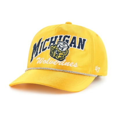 Michigan Wolverines '47 Women's Glitter Hitch Adjustable Hat - Gold