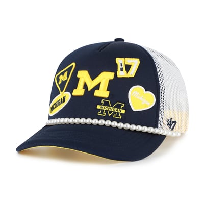  Michigan Wolverines '47 Women's Rally On Hitch Adjustable Hat - Navy