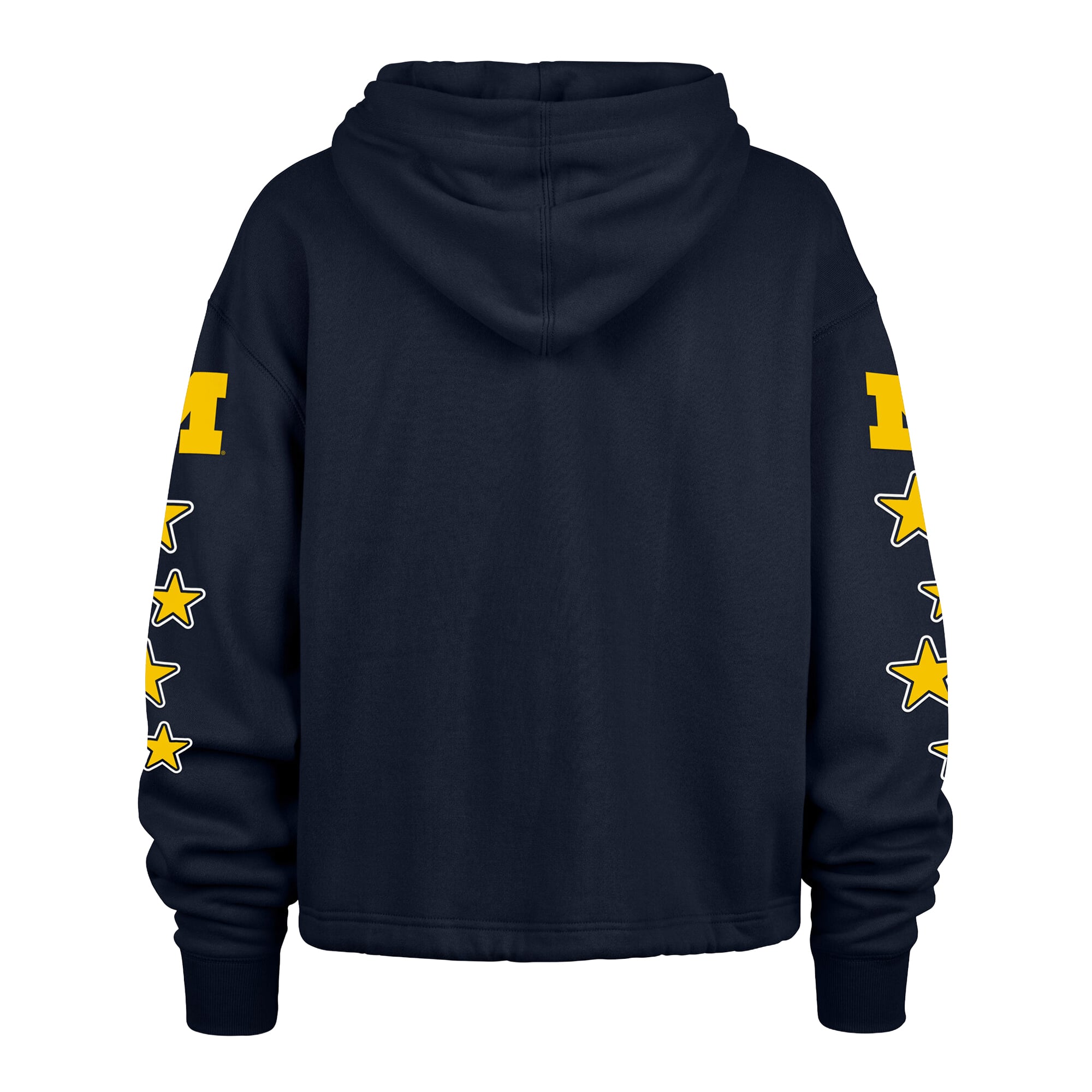 Women's '47  Navy Michigan Wolverines Starry Eyed Venice Pullover Hoodie