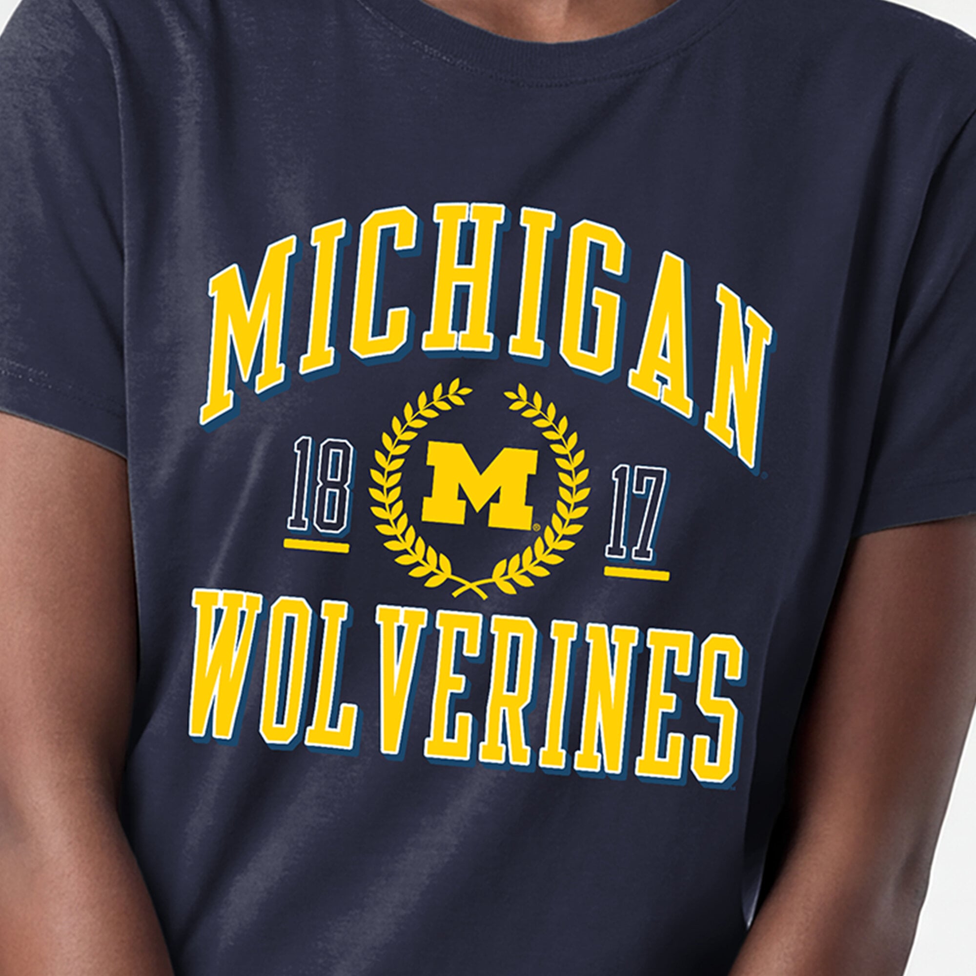 Women's Champion Navy Michigan Wolverines Lifestyle T-Shirt