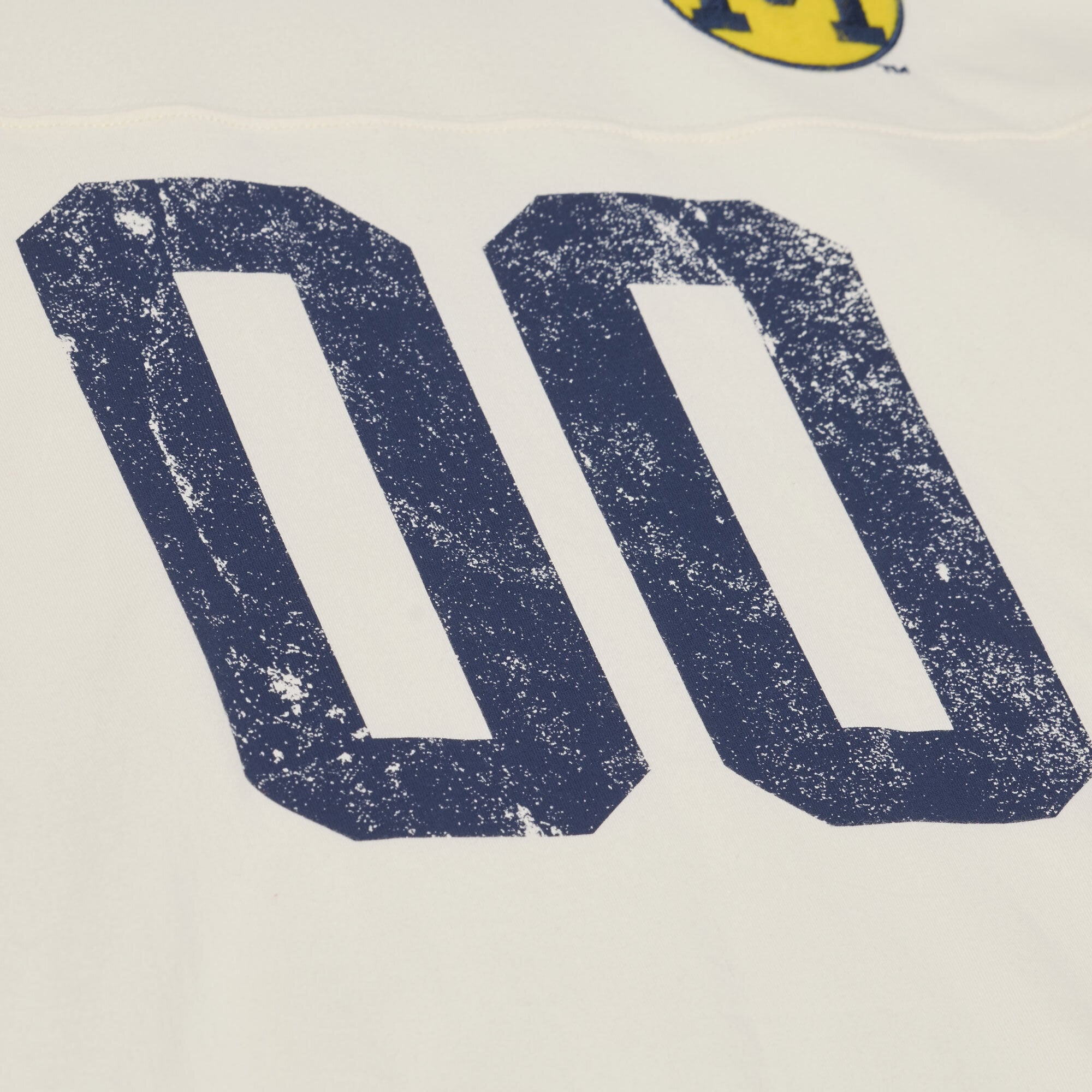 Women's Mitchell & Ness Cream Michigan Wolverines Retro Roots Oversized 3/4-Sleeve T-Shirt