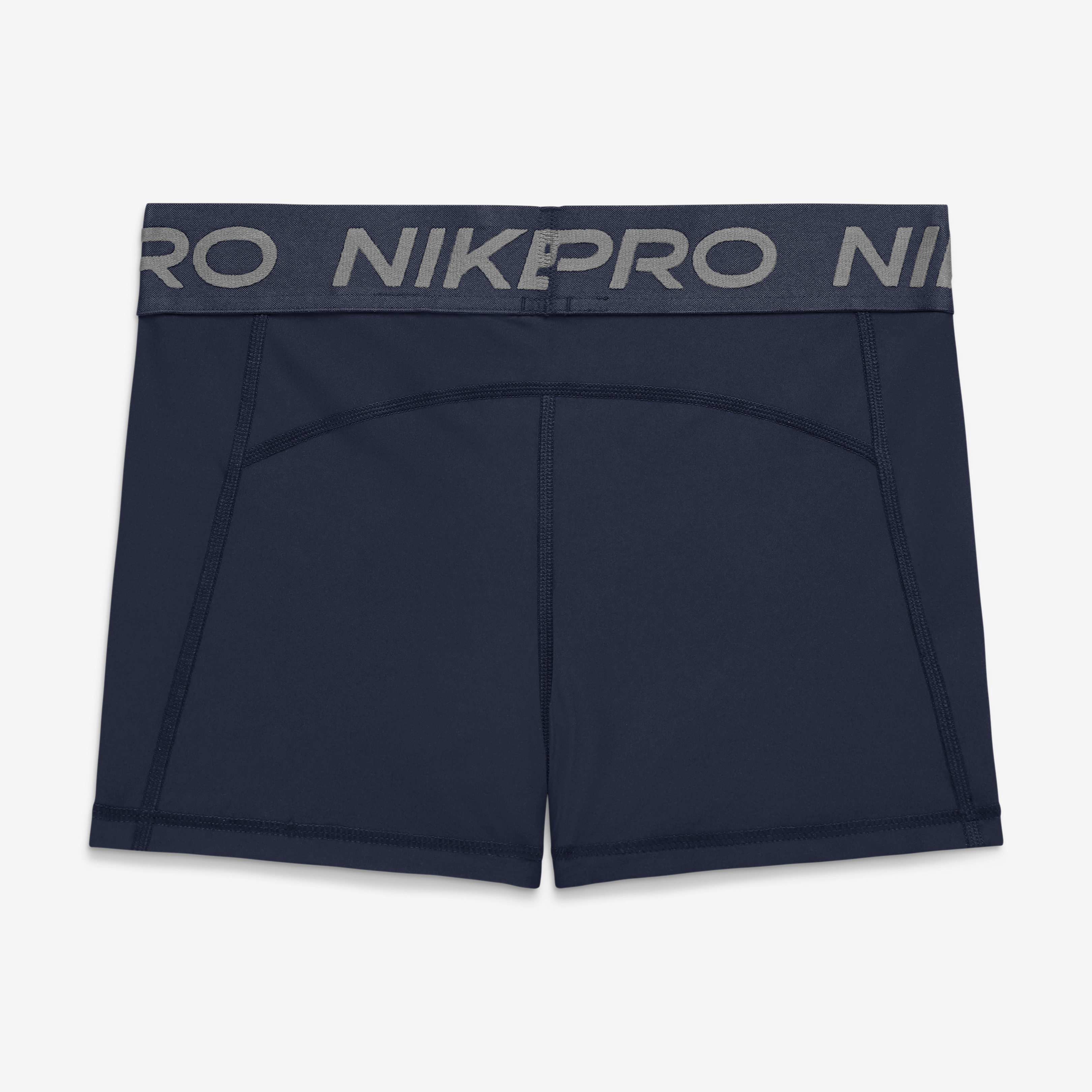 Women's Nike Navy Michigan Wolverines Pro Dri-FIT Mid-Rise Shorts