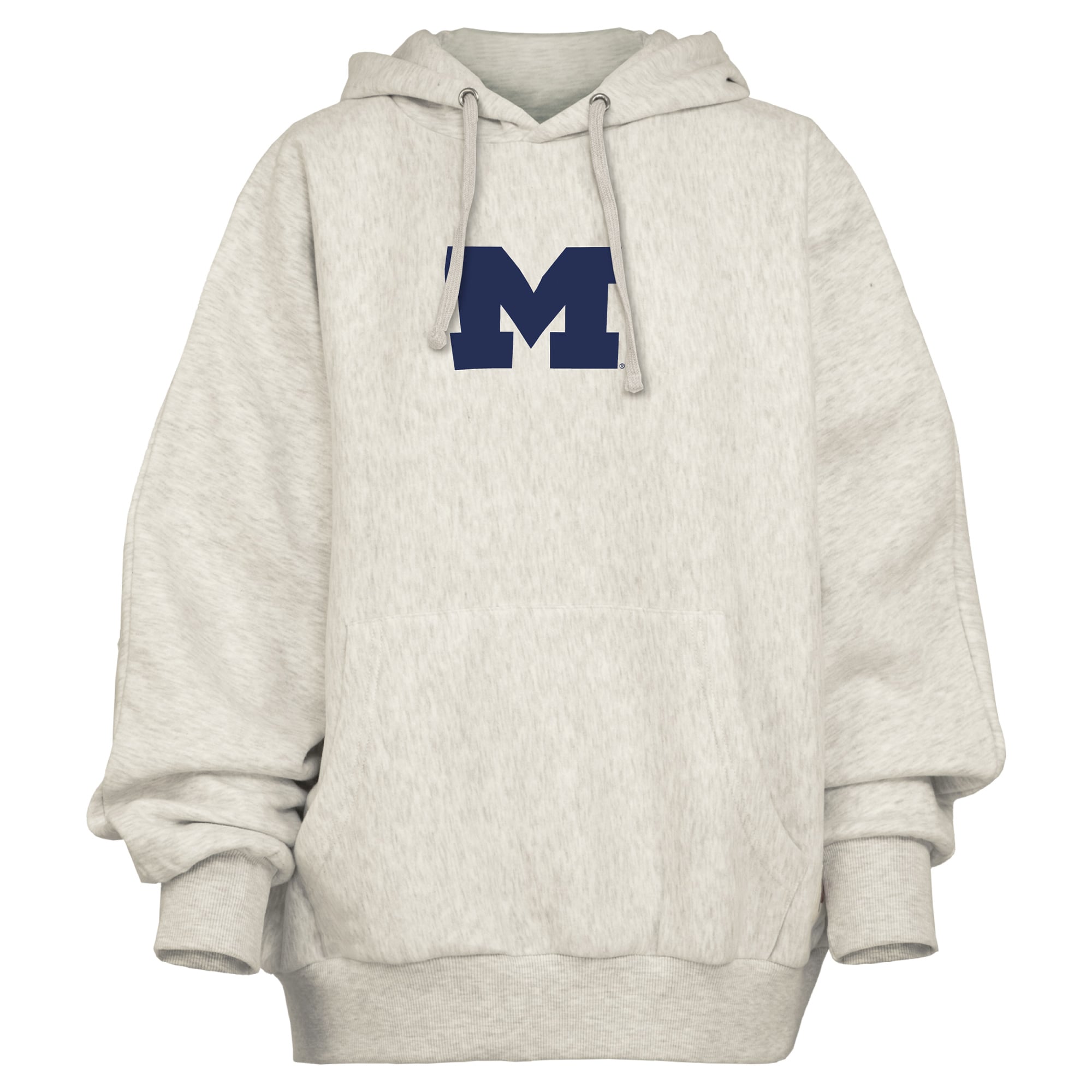 Sweat à capuche oversize gris Pressbox pour femmes Michigan Wolverines Belvedere