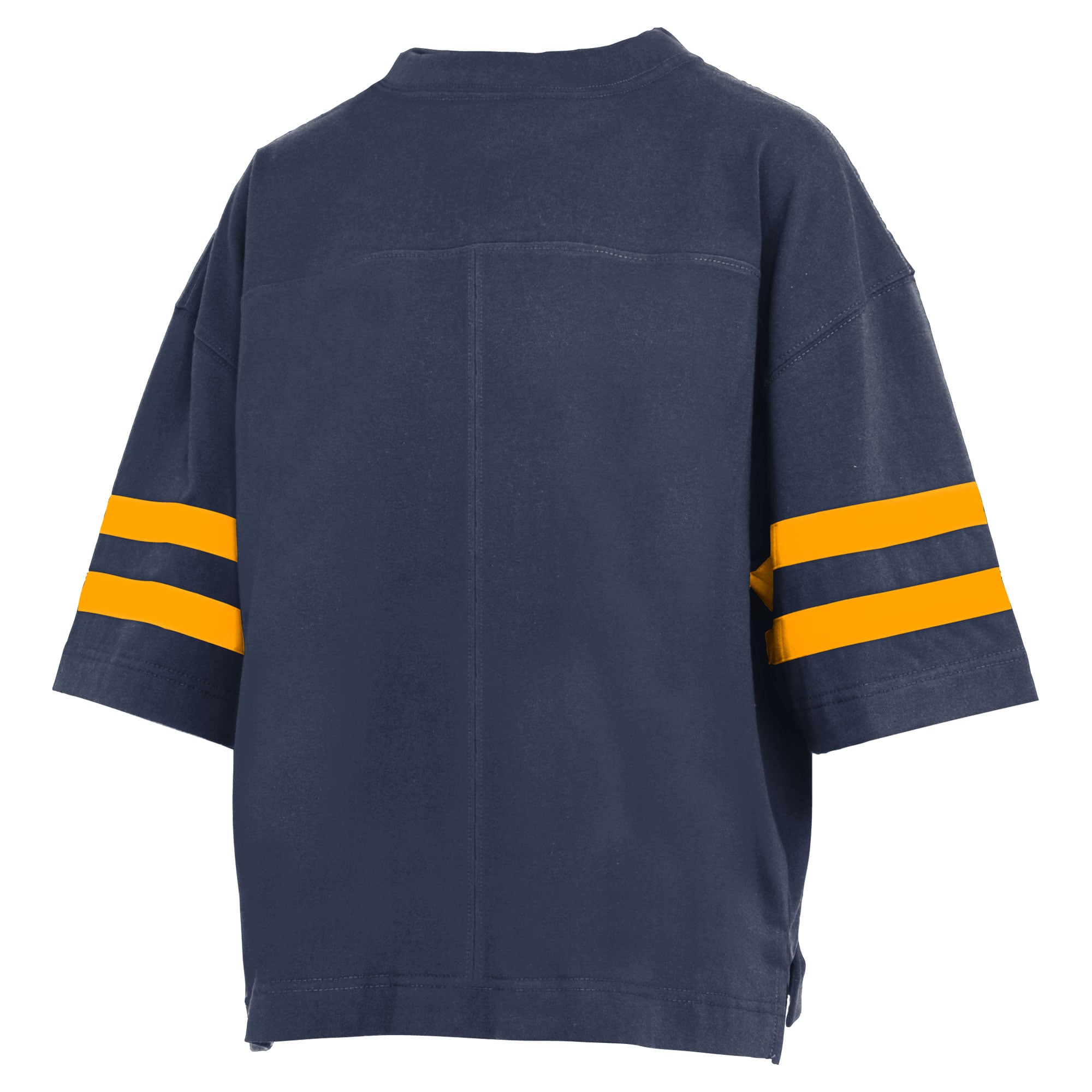 T-shirt court Pressbox pour femmes, bleu marine, Michigan Wolverines, Wayne Tyler
