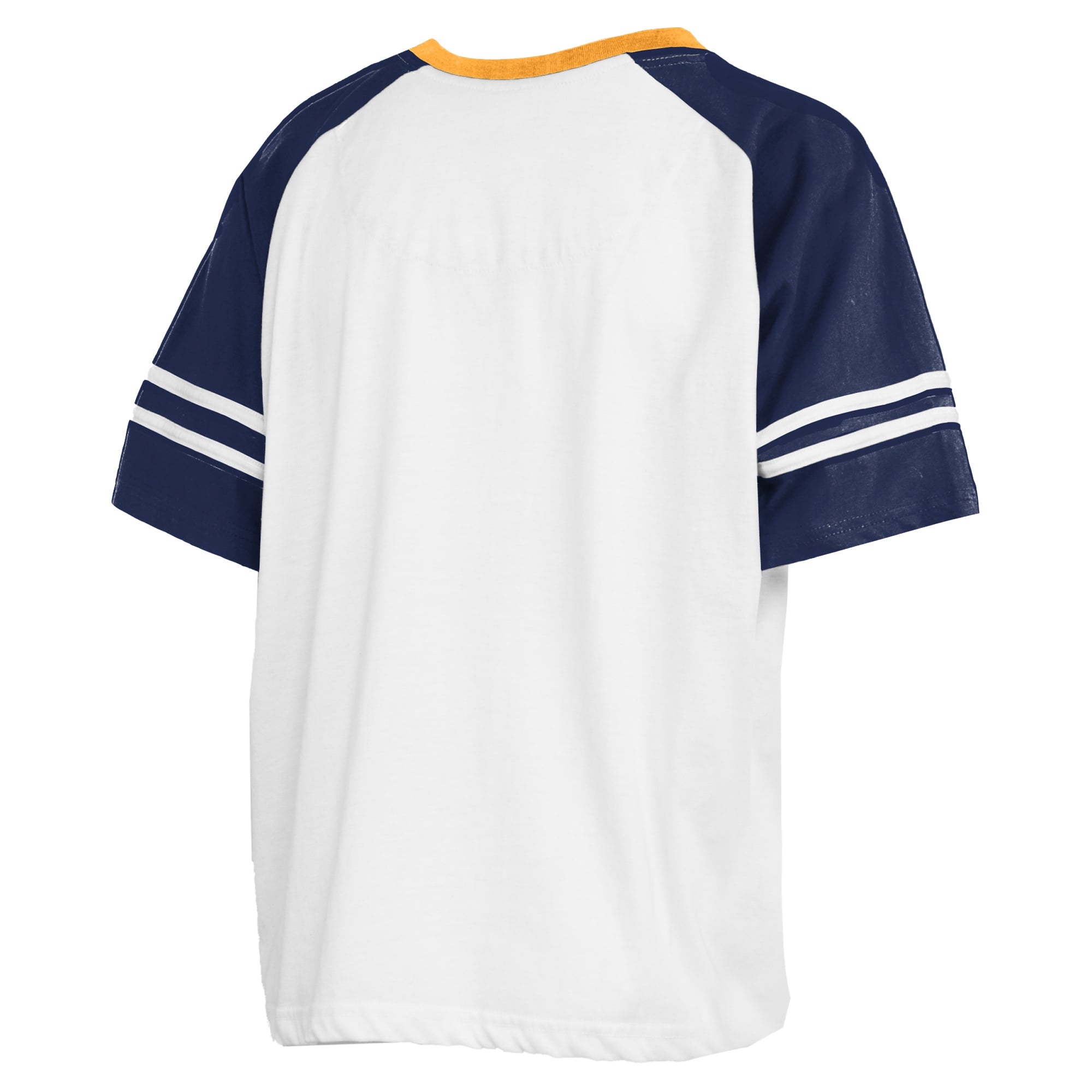 T-shirt Pressbox blanc pour femmes Michigan Wolverines Sky Colorblock